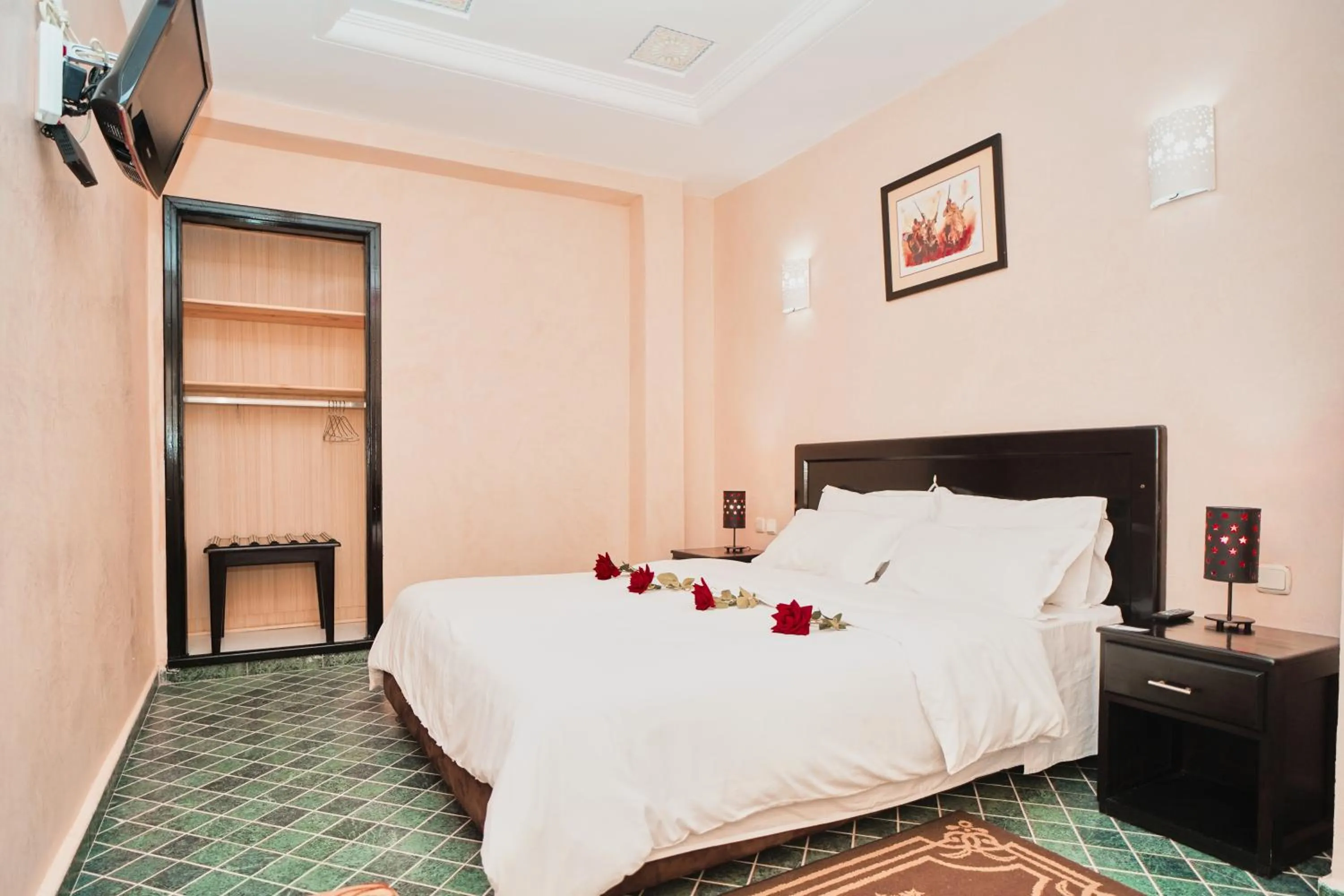 Bed in Hôtel Texuda