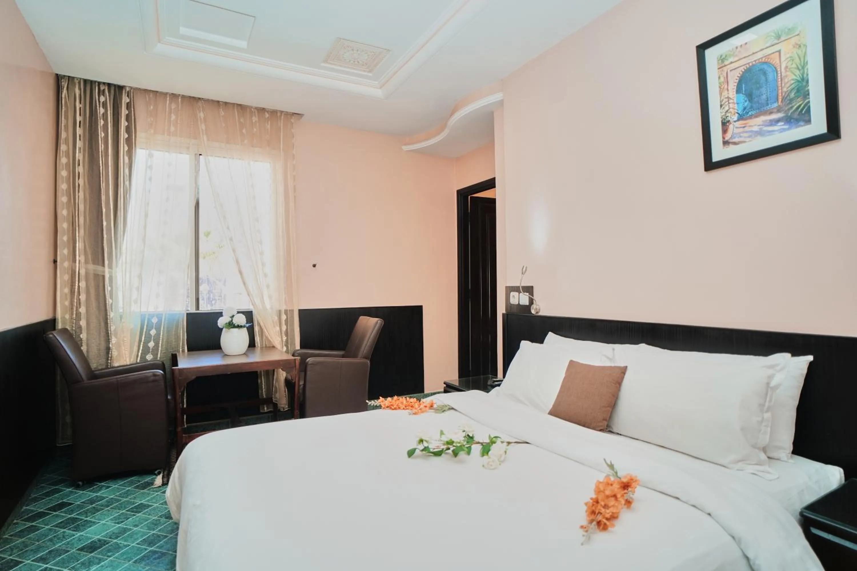 Bed in Hôtel Texuda