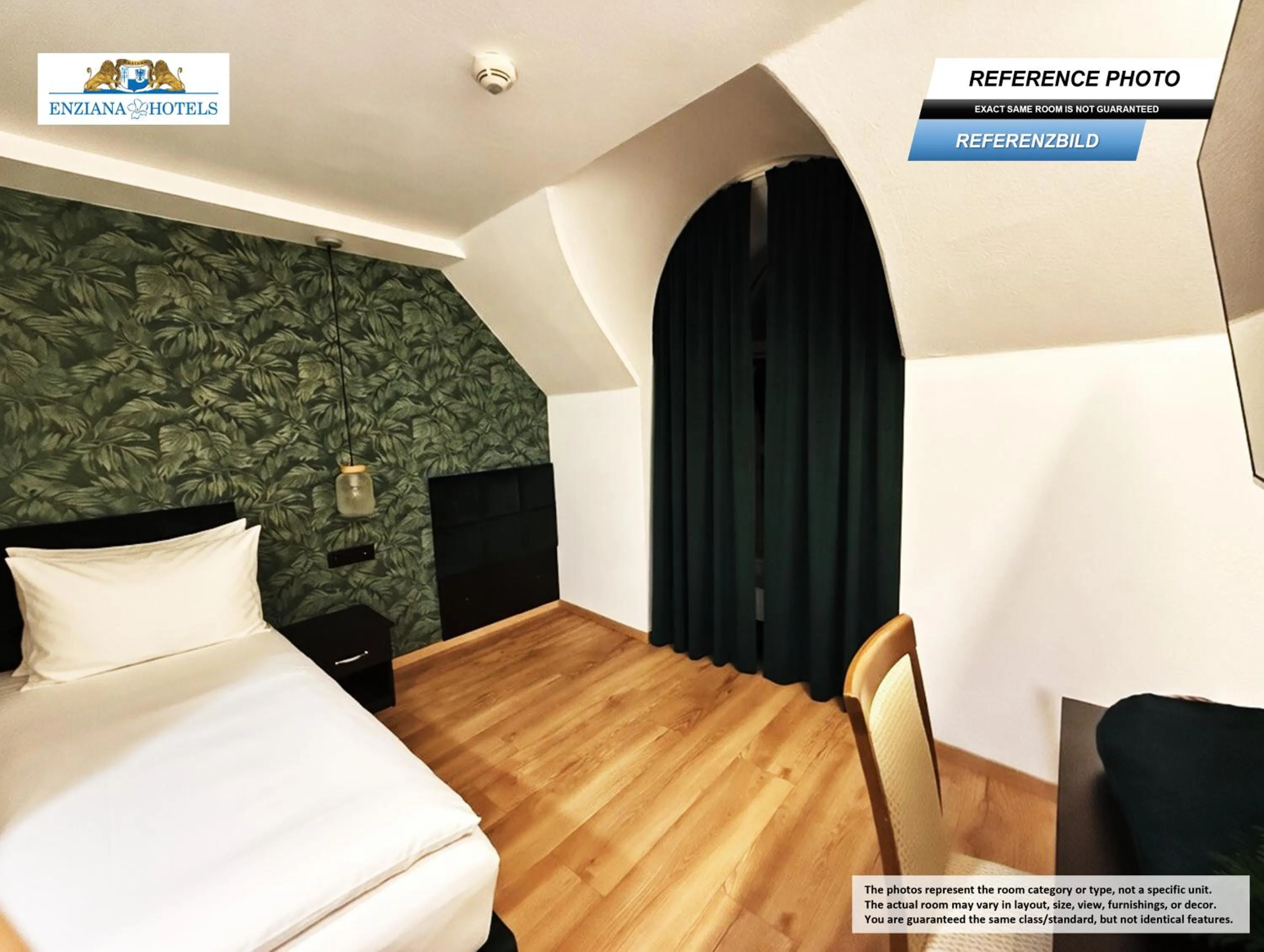 Photo of the whole room in Hotel Enziana Wien