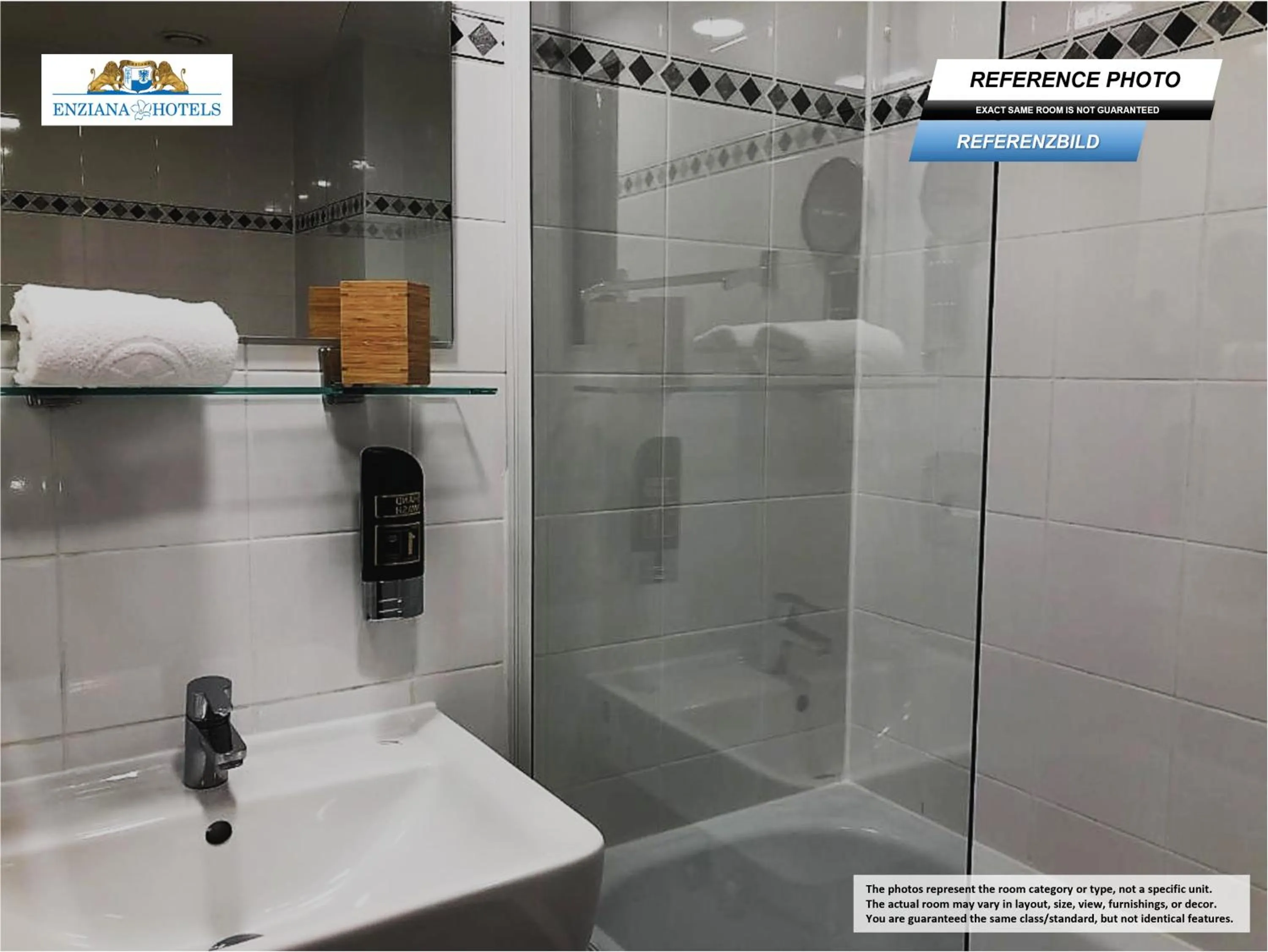 Bathroom in Hotel Enziana Wien