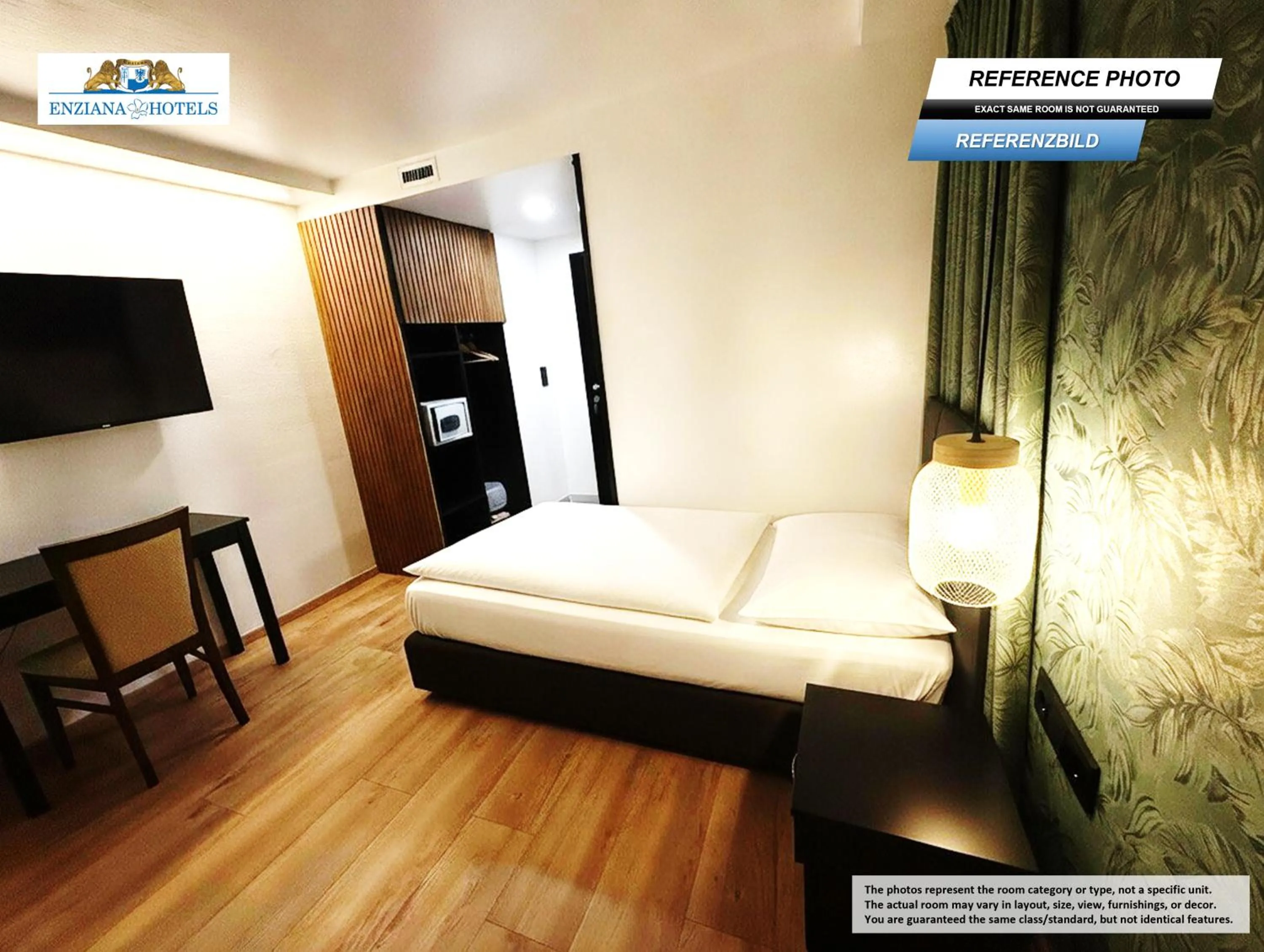 Photo of the whole room, Bed in Hotel Enziana Wien