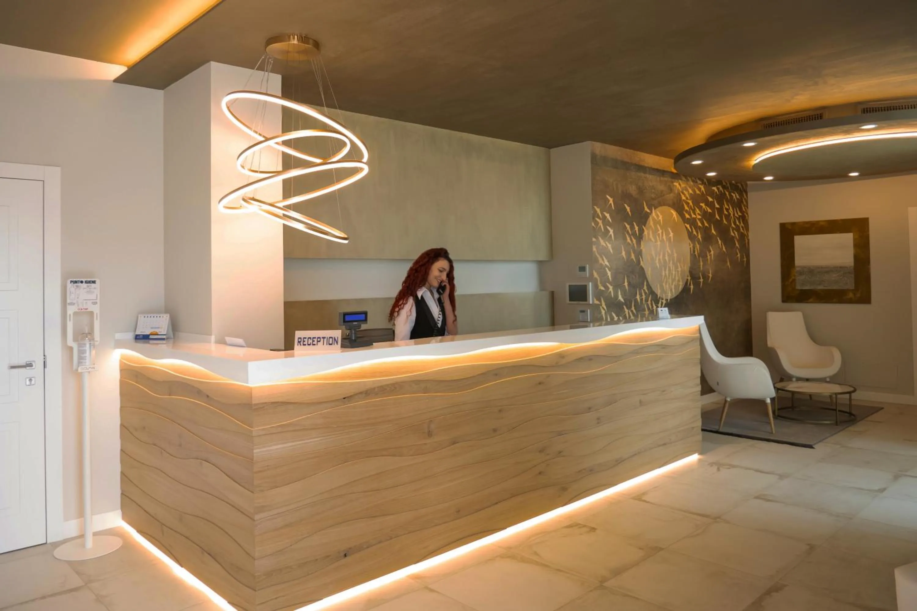 Lobby or reception in La Perla