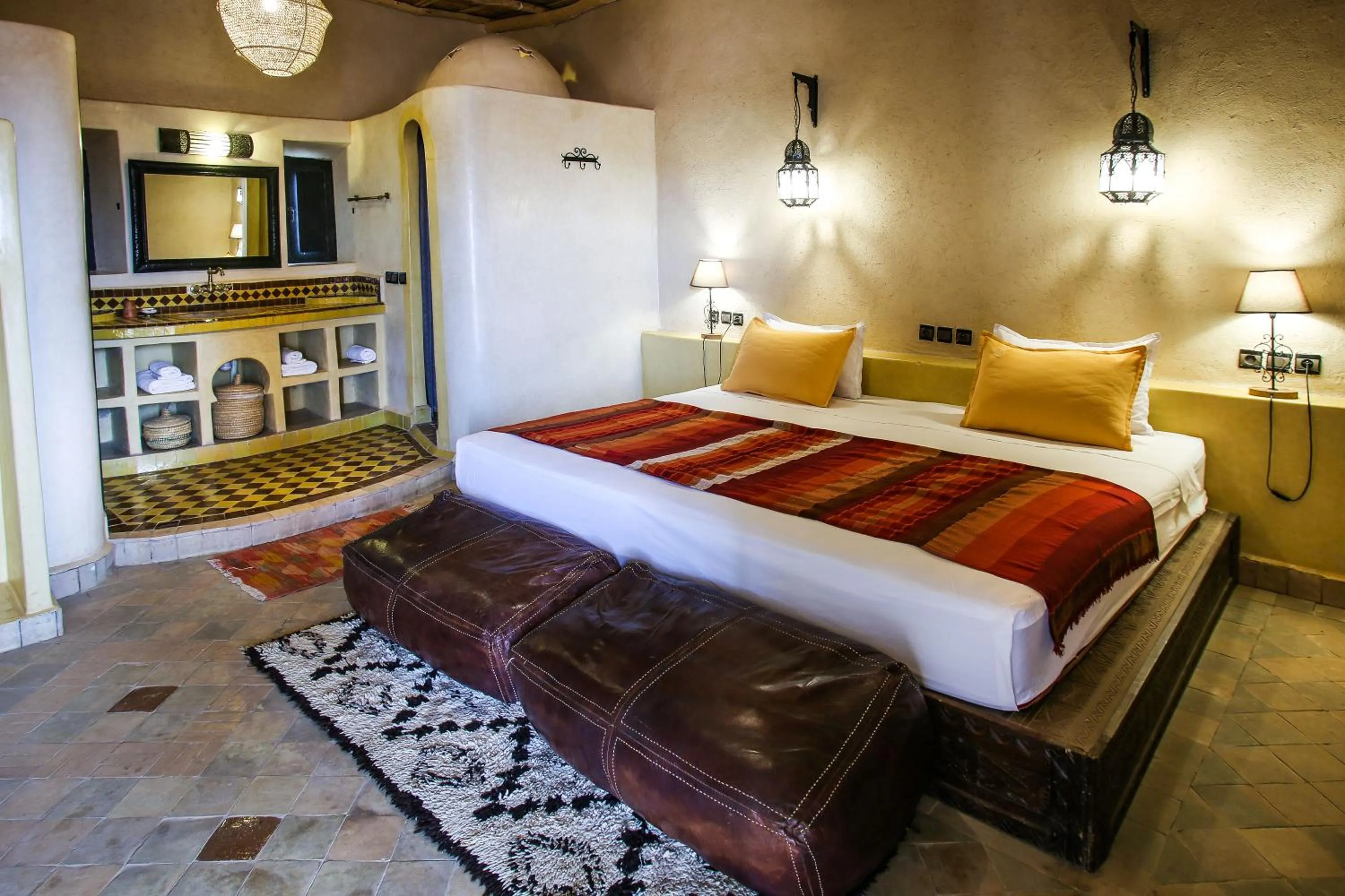 Bed in Riad Madu