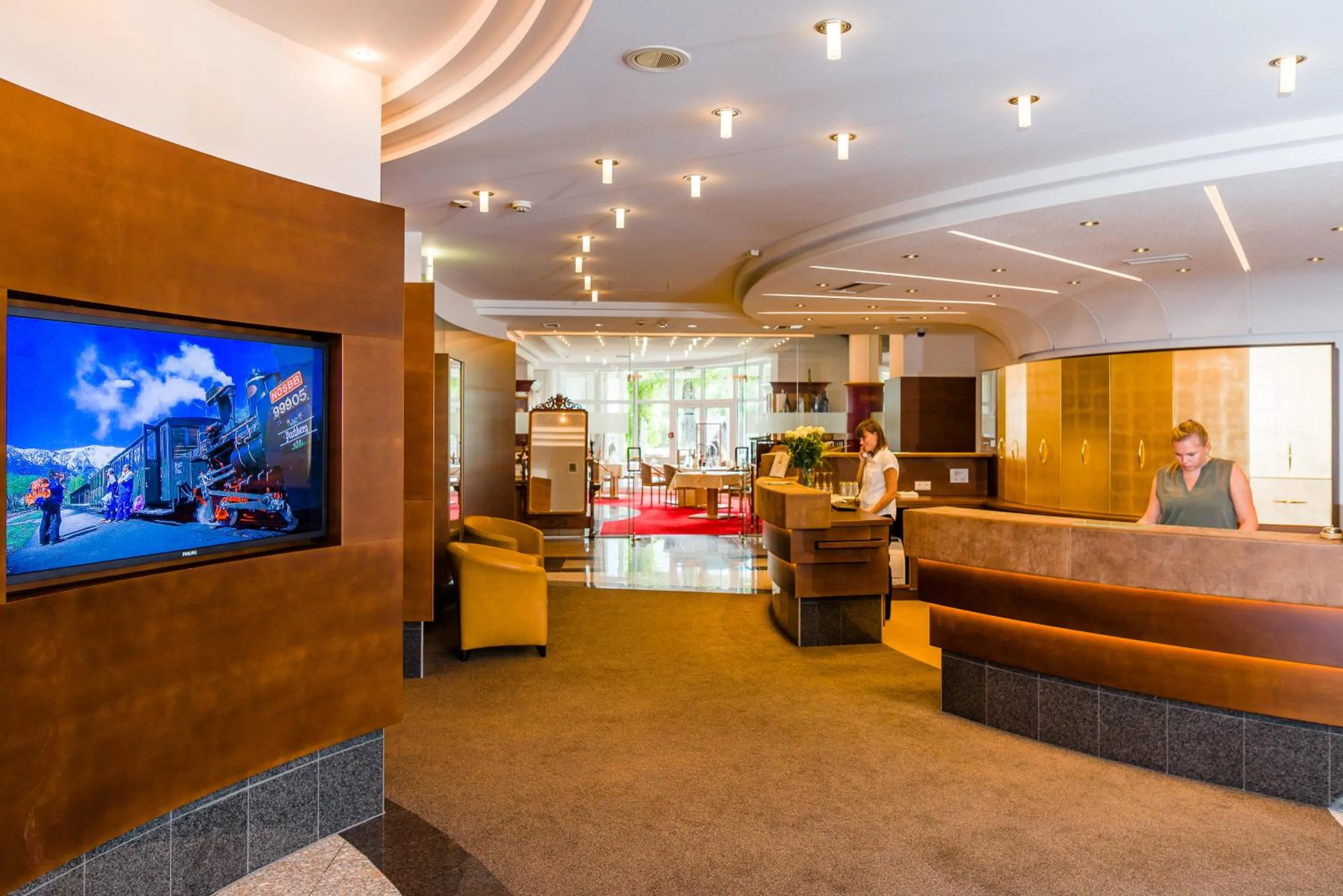 Lobby or reception in Hotel Schneeberghof