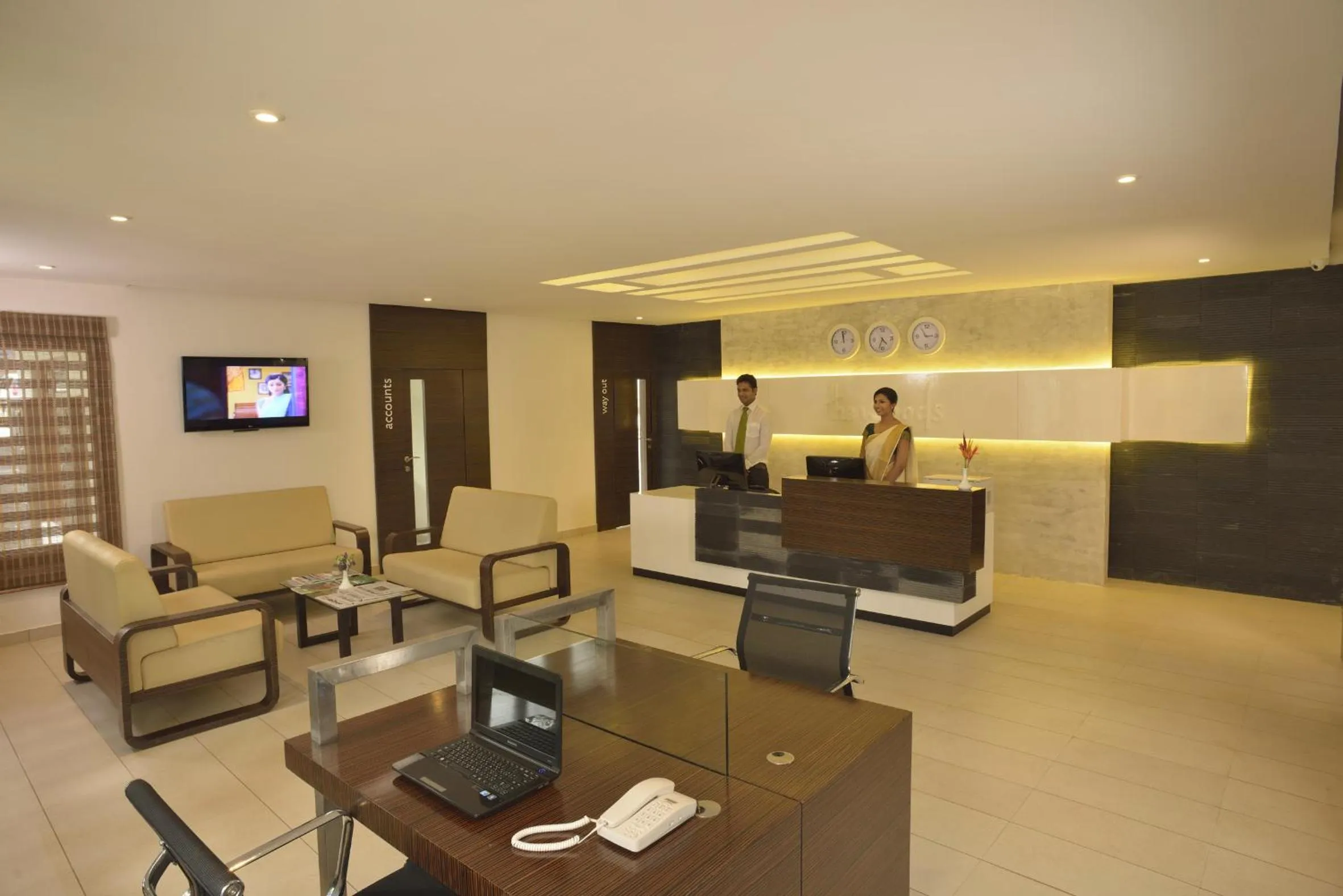 Lobby or reception in The Woods Resorts Wayanad