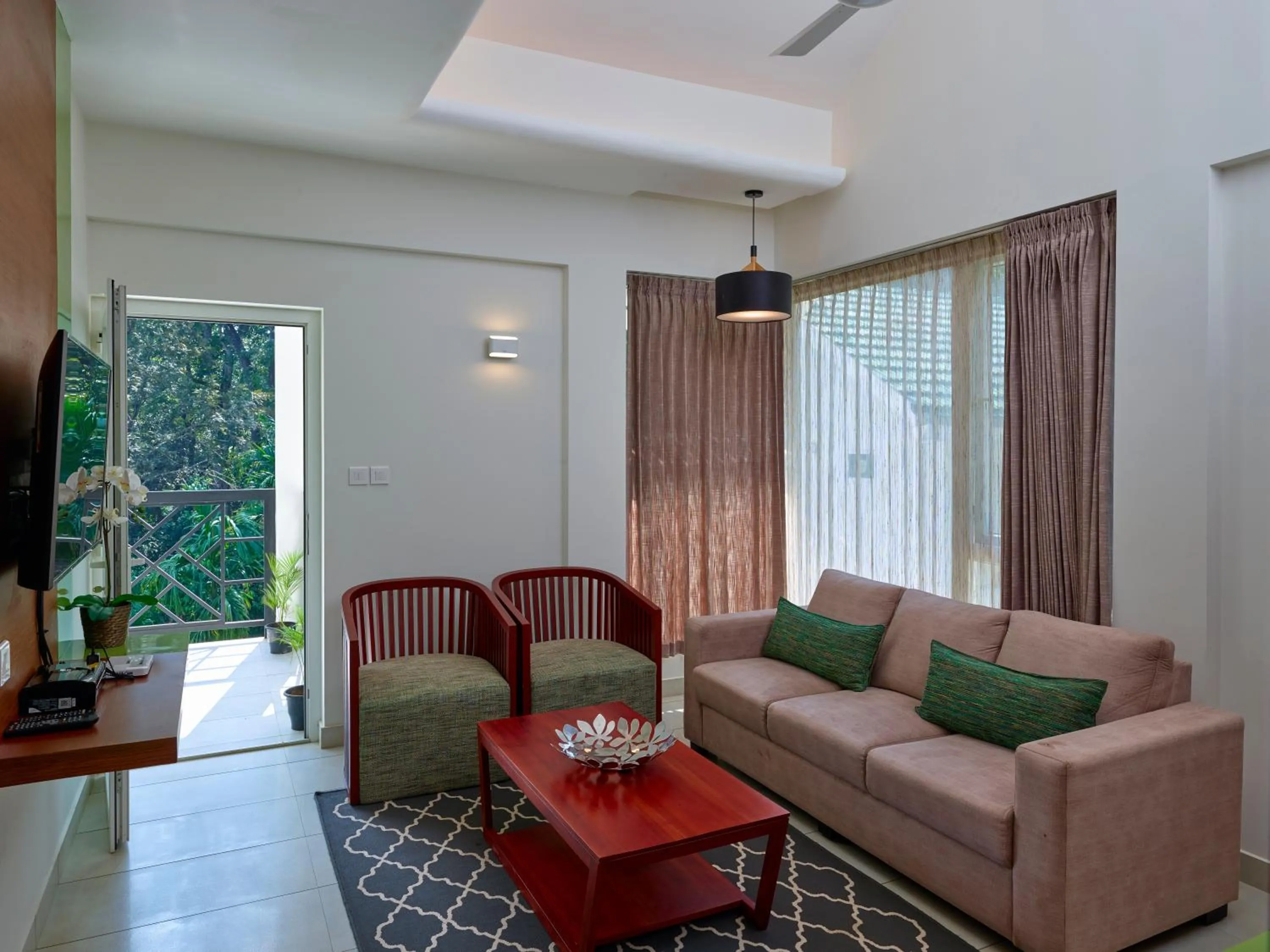 Living room in The Woods Resorts Wayanad