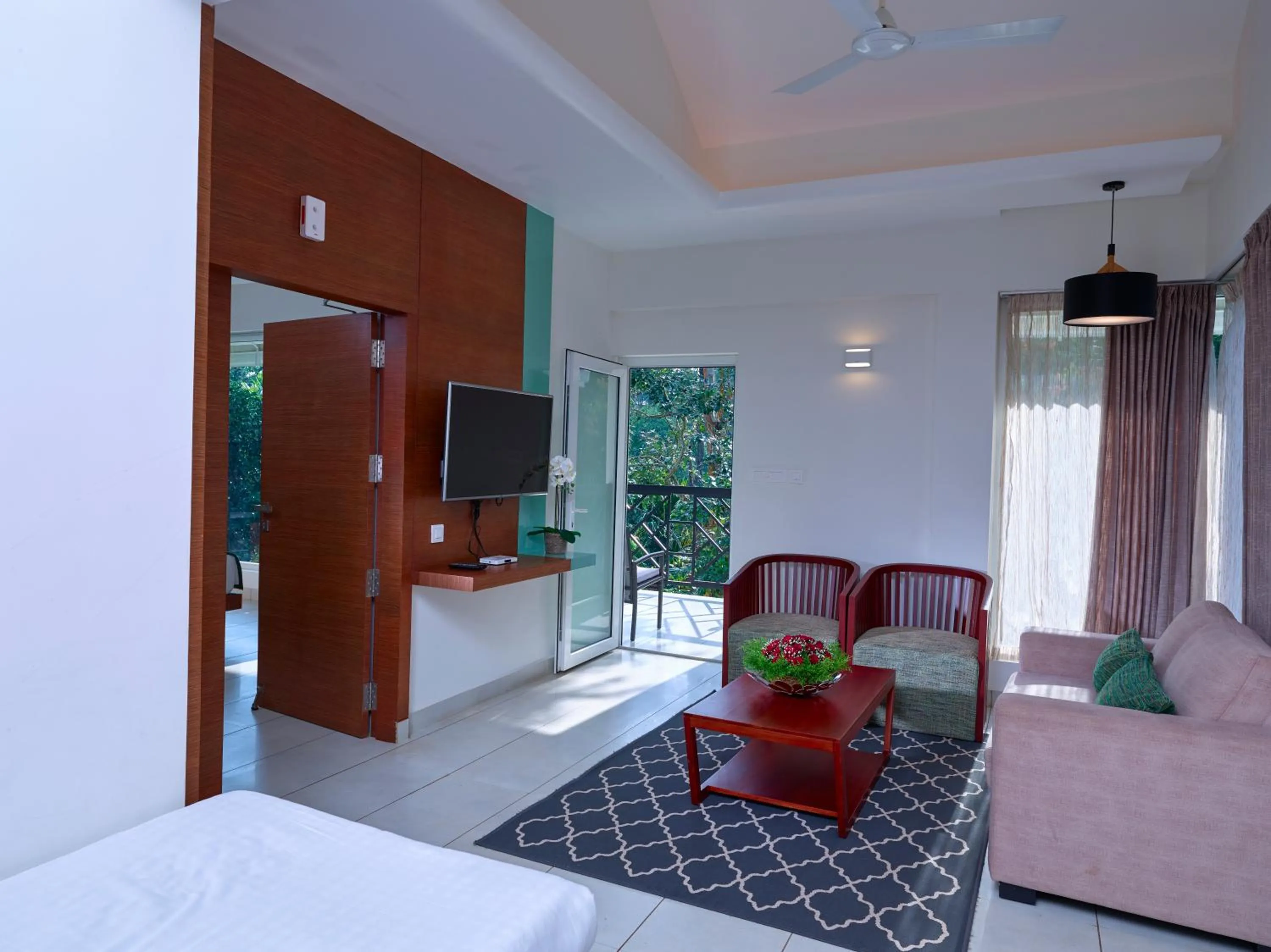 Living room in The Woods Resorts Wayanad