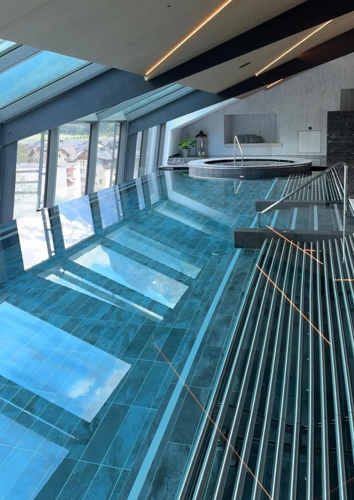 Pool view in Kempinski Palace Engelberg