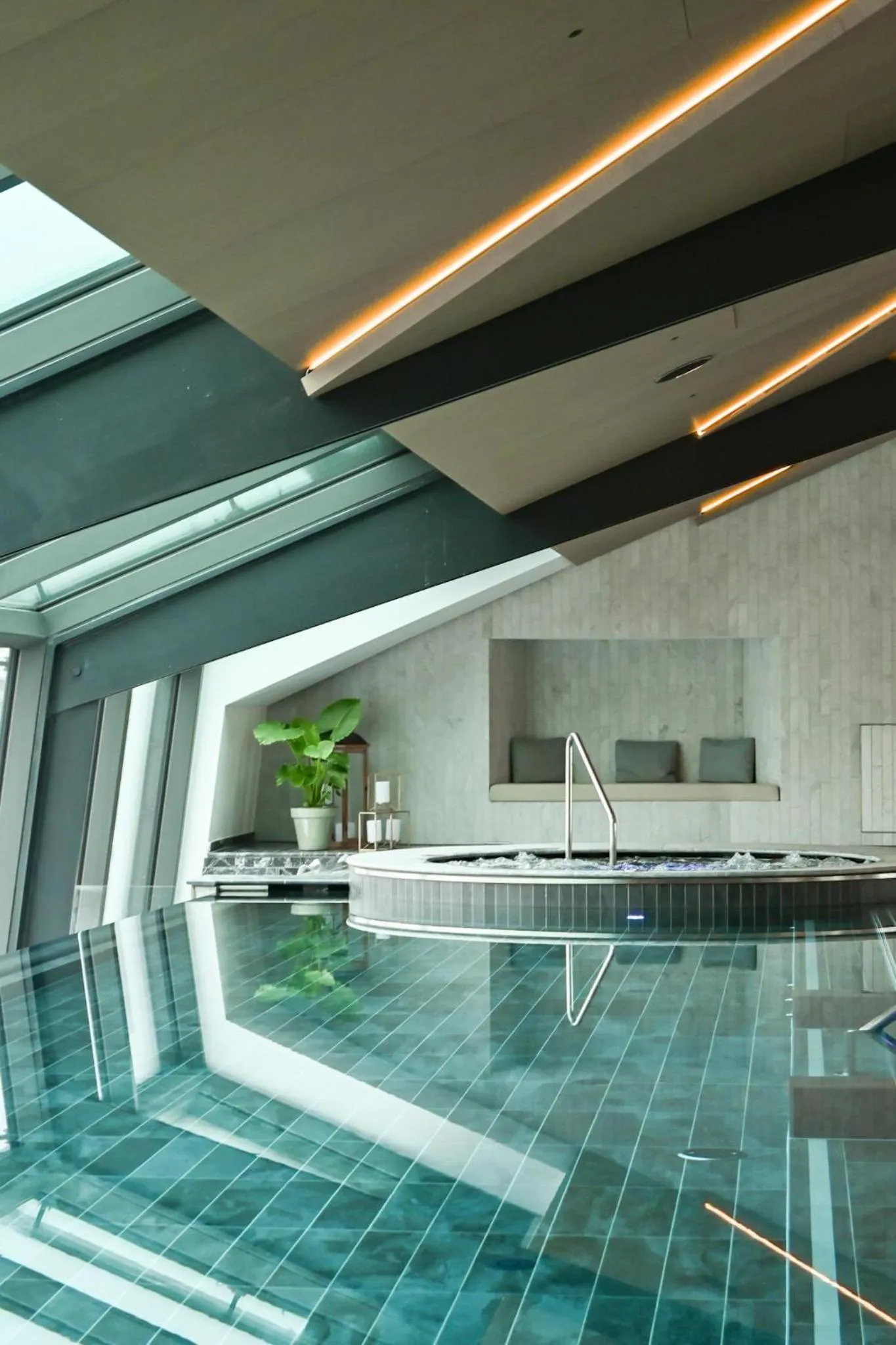 Pool view in Kempinski Palace Engelberg