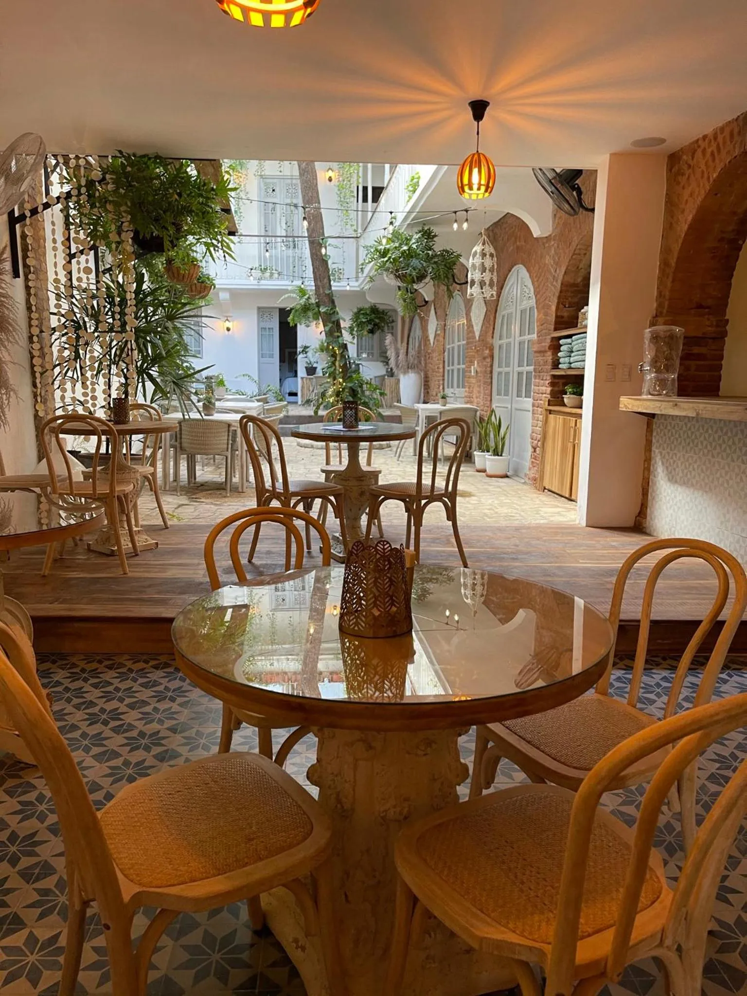 Patio in Mosquito Boutique Hotel Zona Colonial