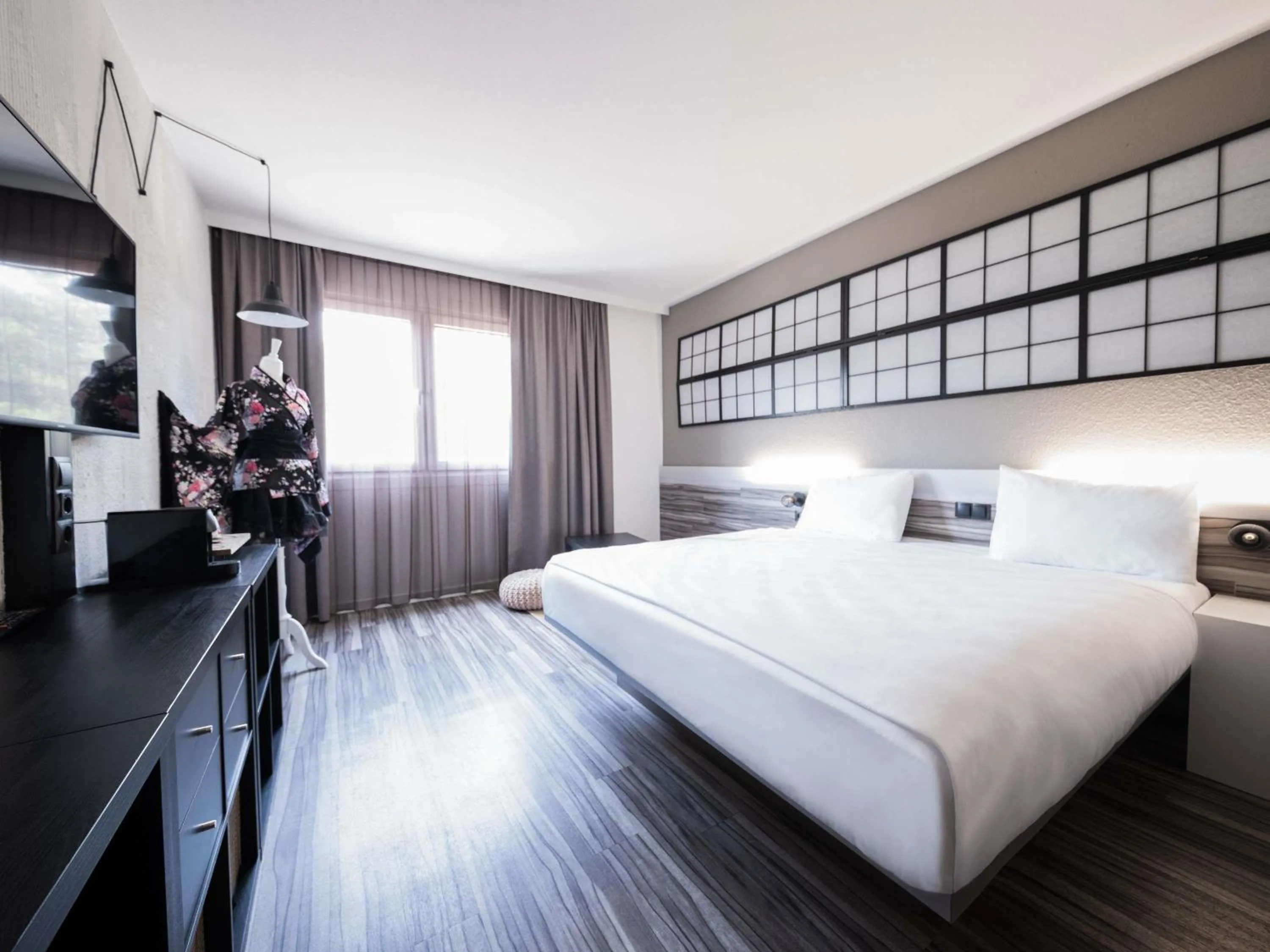 Bedroom, Bed in Ibis Styles Linz