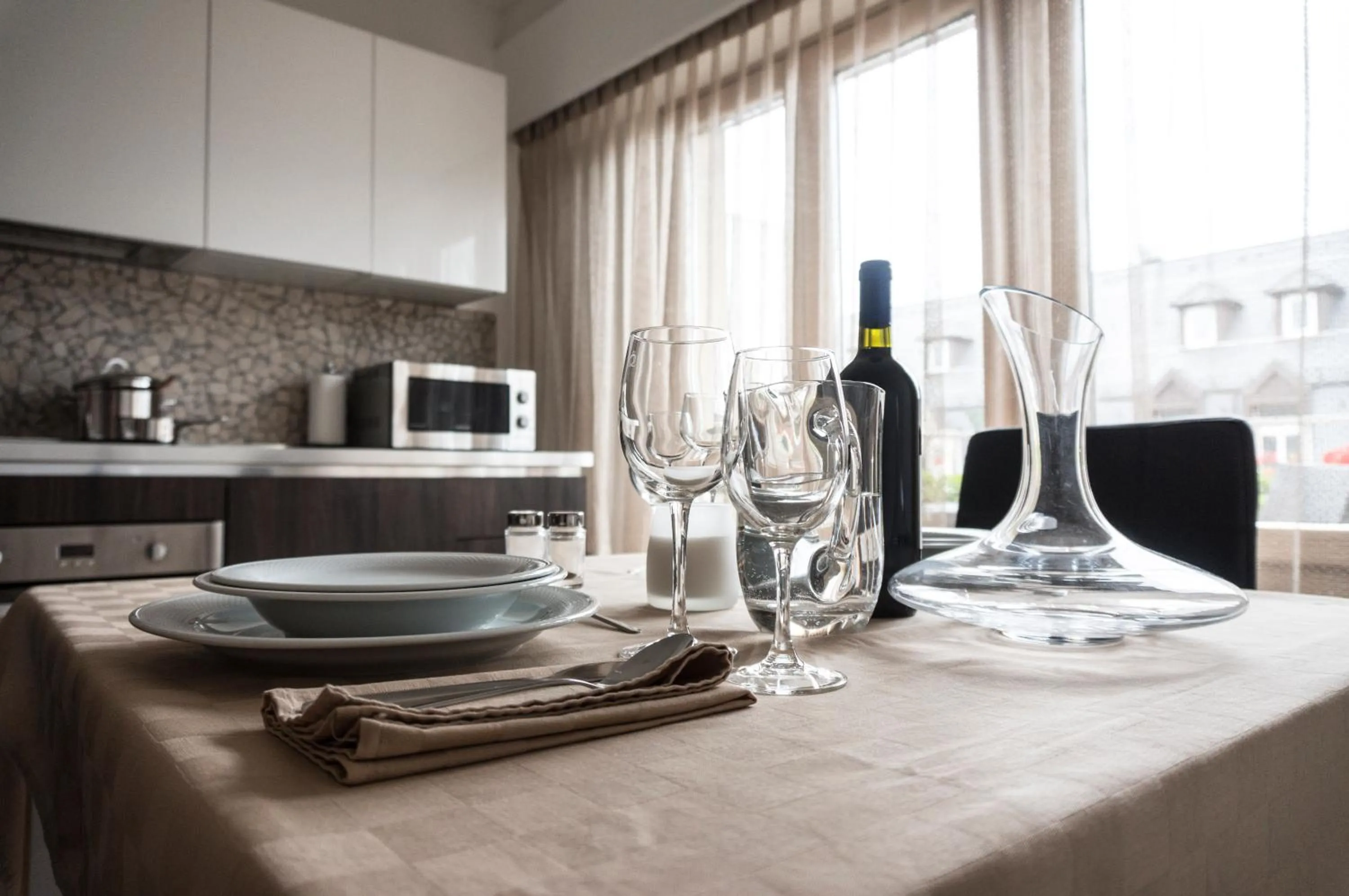 Kitchen or kitchenette in The Queen Luxury Apartments - Villa Carlotta