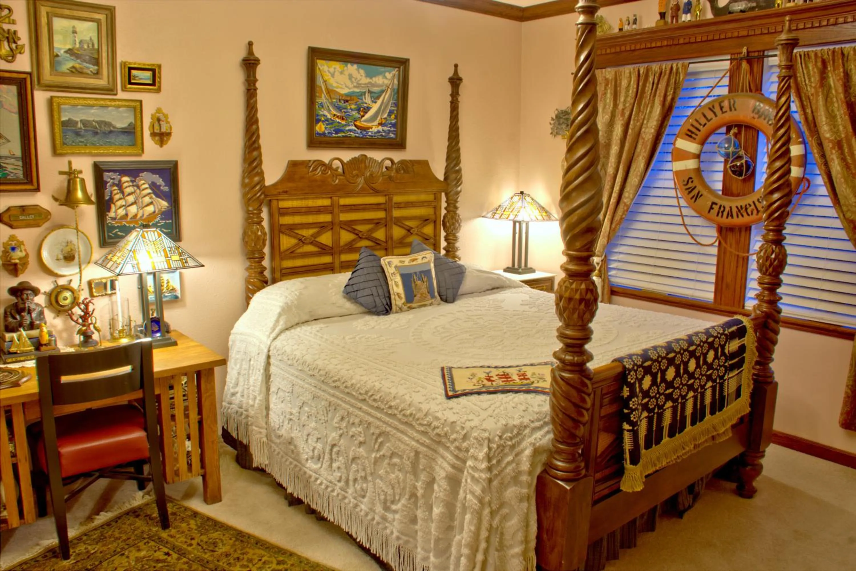 Bed in Big Yellow Inn