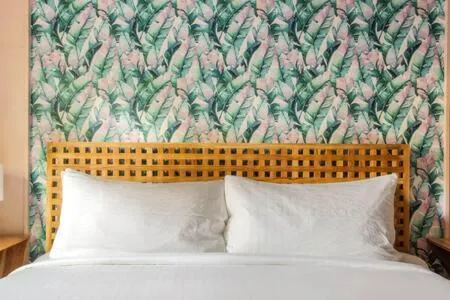 Bed in Green Room at the Grand Maloney