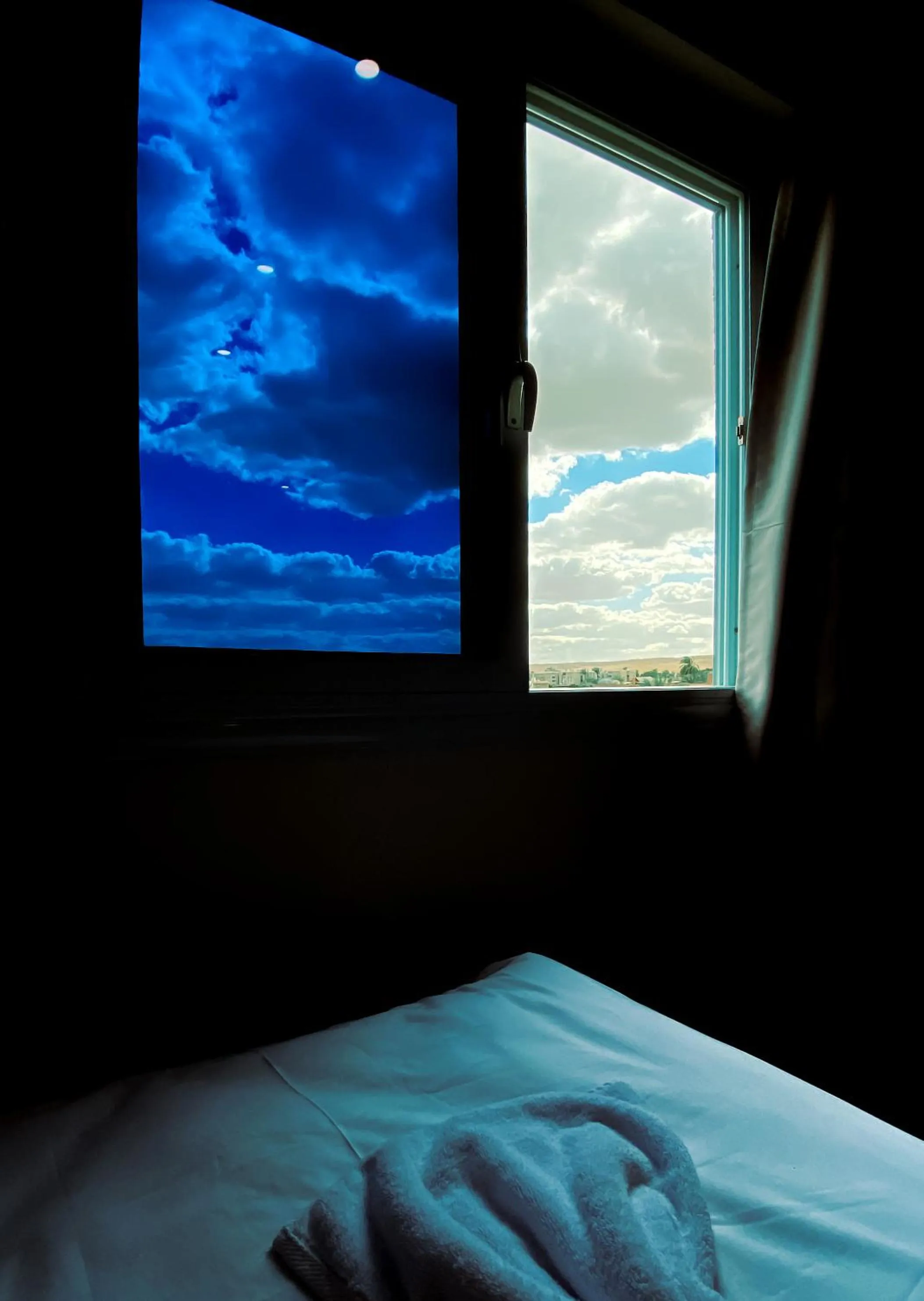 Bed in Nine Pyramids View Hotel