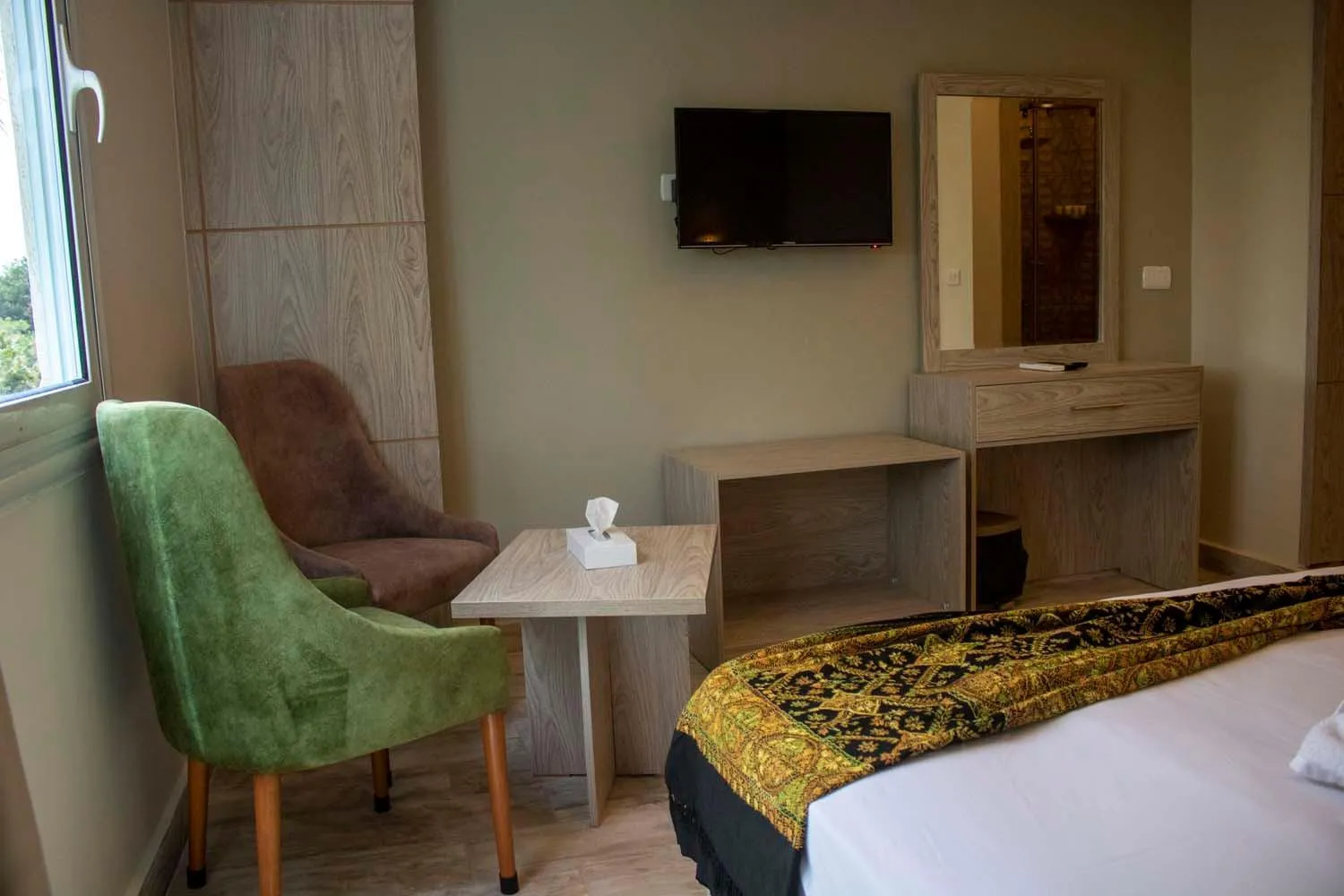 Bed in Nine Pyramids View Hotel