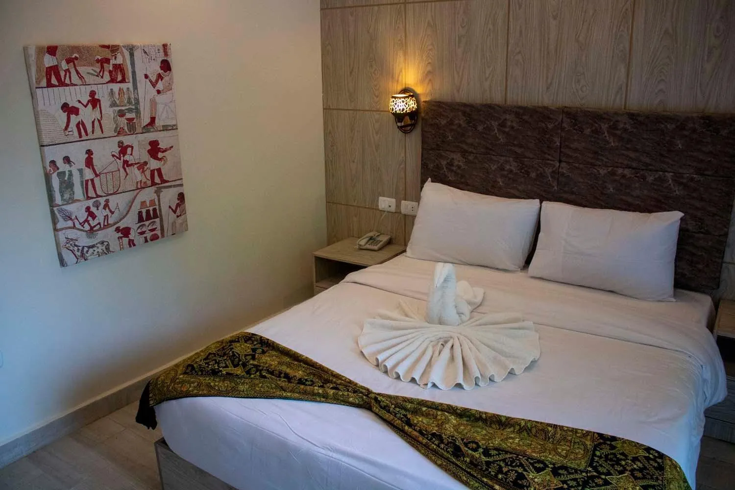 Bed in Nine Pyramids View Hotel