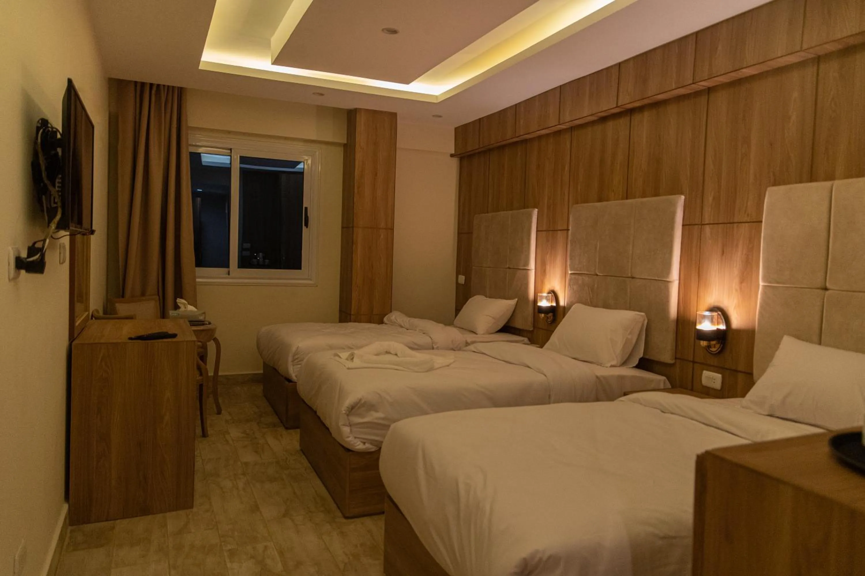 Bed in Nine Pyramids View Hotel