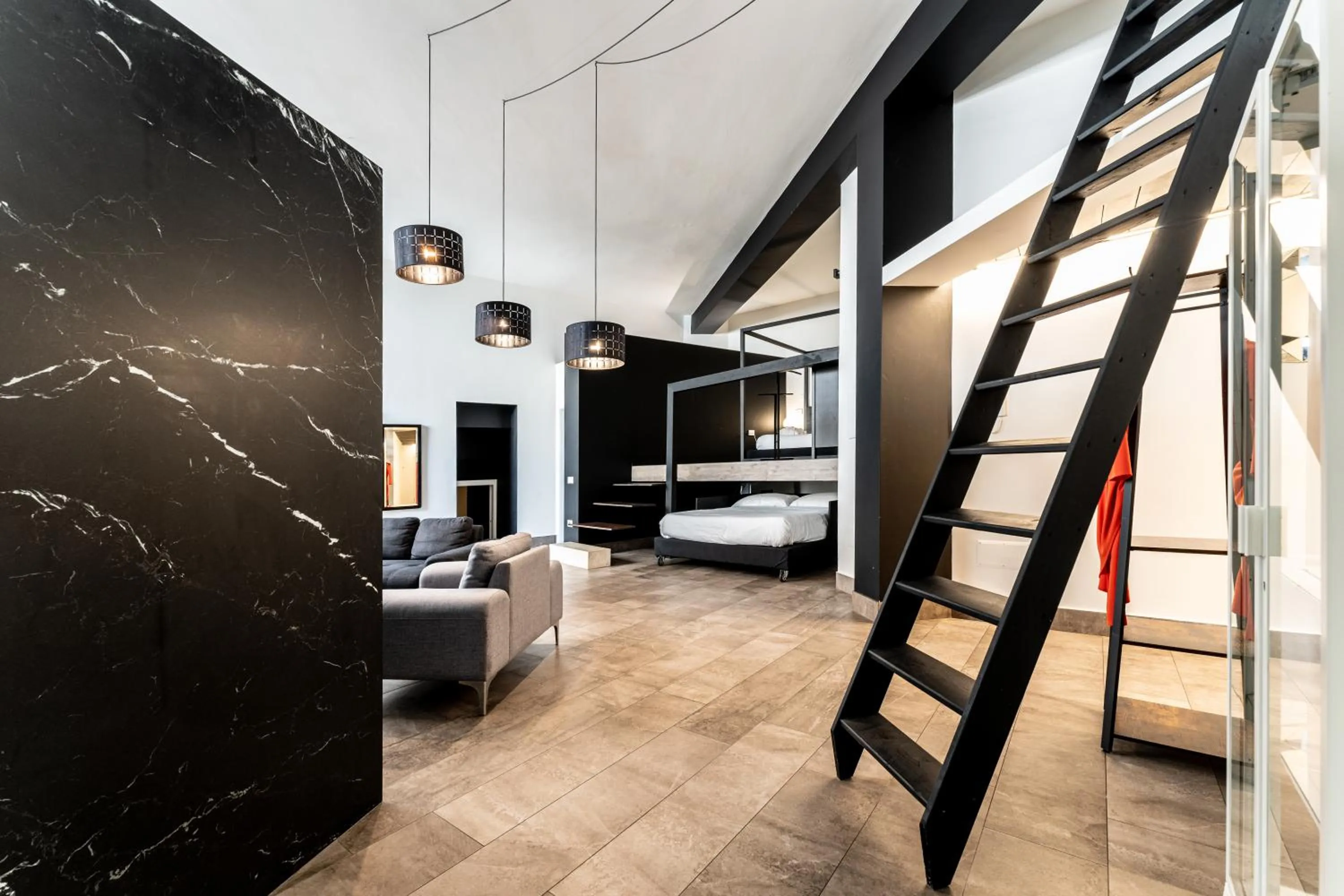 Living room, Bed in Neko Boutique Hotel