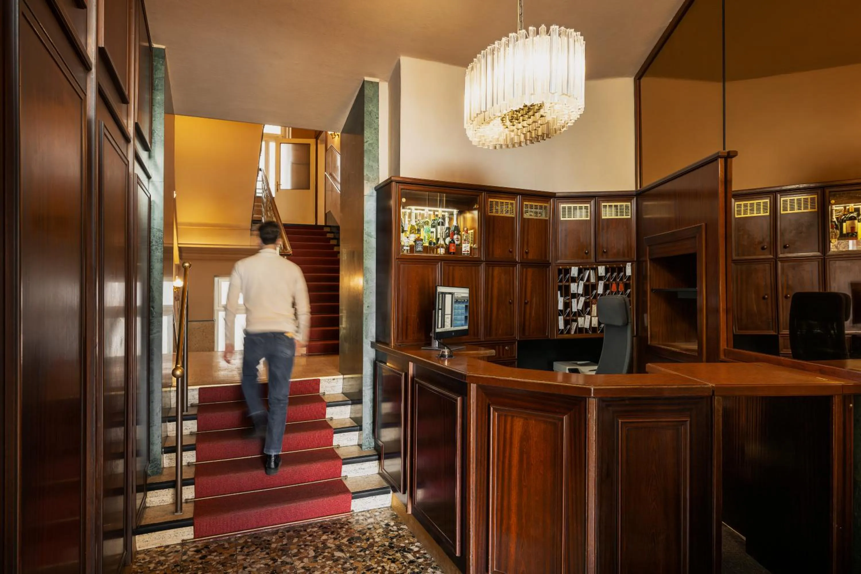 Lobby or reception in Hotel Goldene Spinne