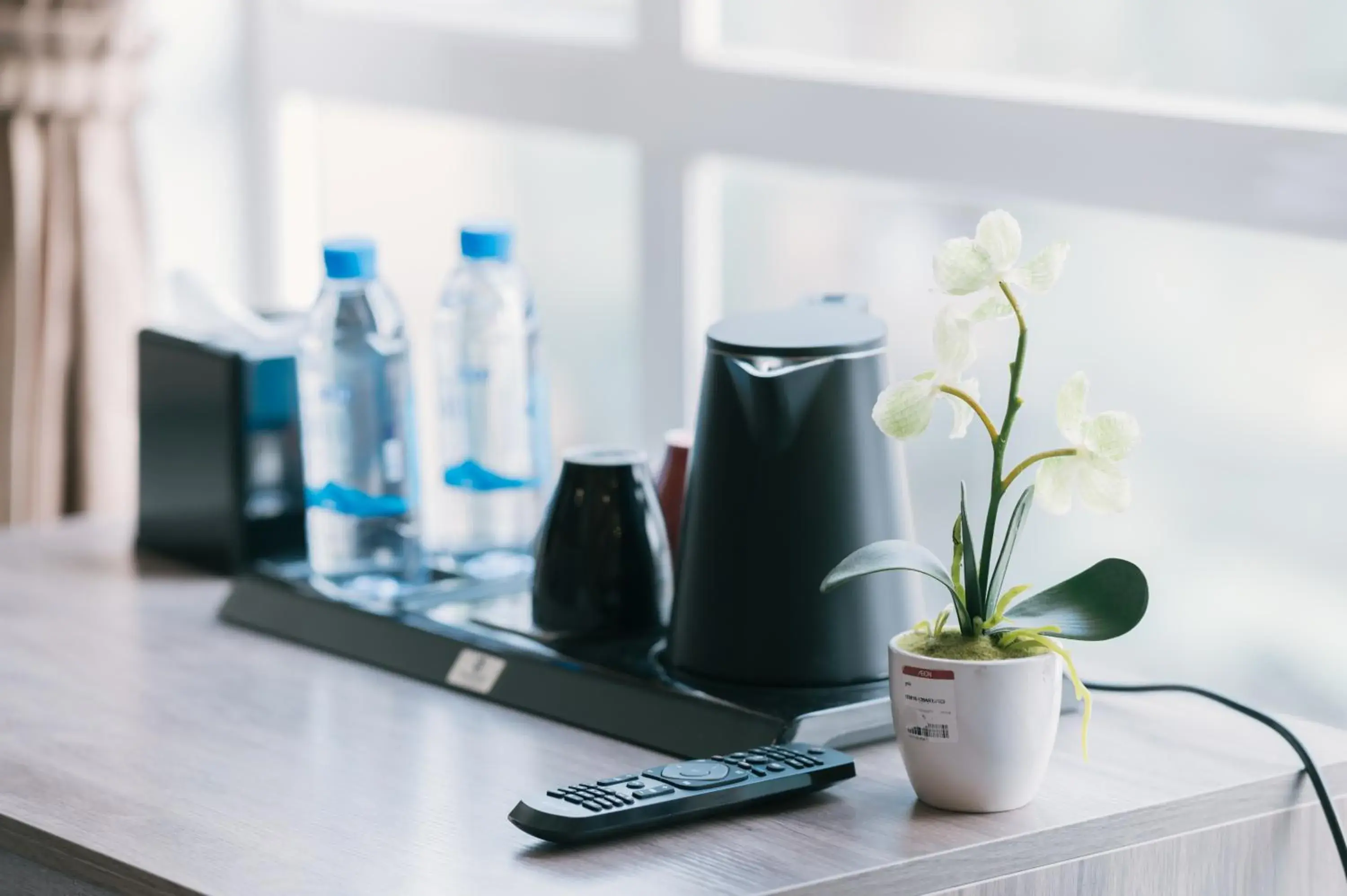 Deluxe Twin Room with City View in Twin Hotel Kampot Deluxe Twin Room with City View in Twin Hotel Kampot