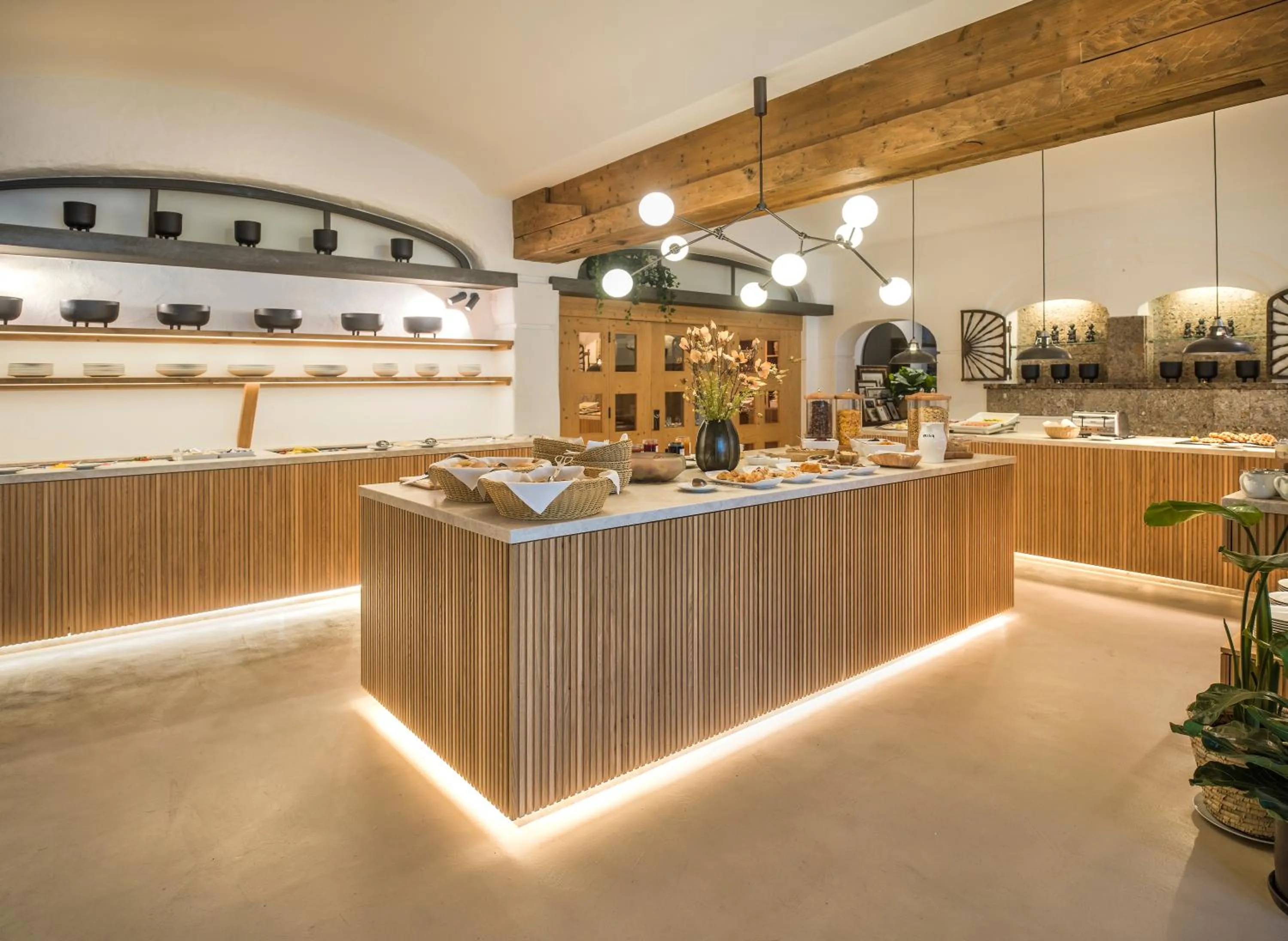 Continental breakfast in Hotel Tiefenbrunner