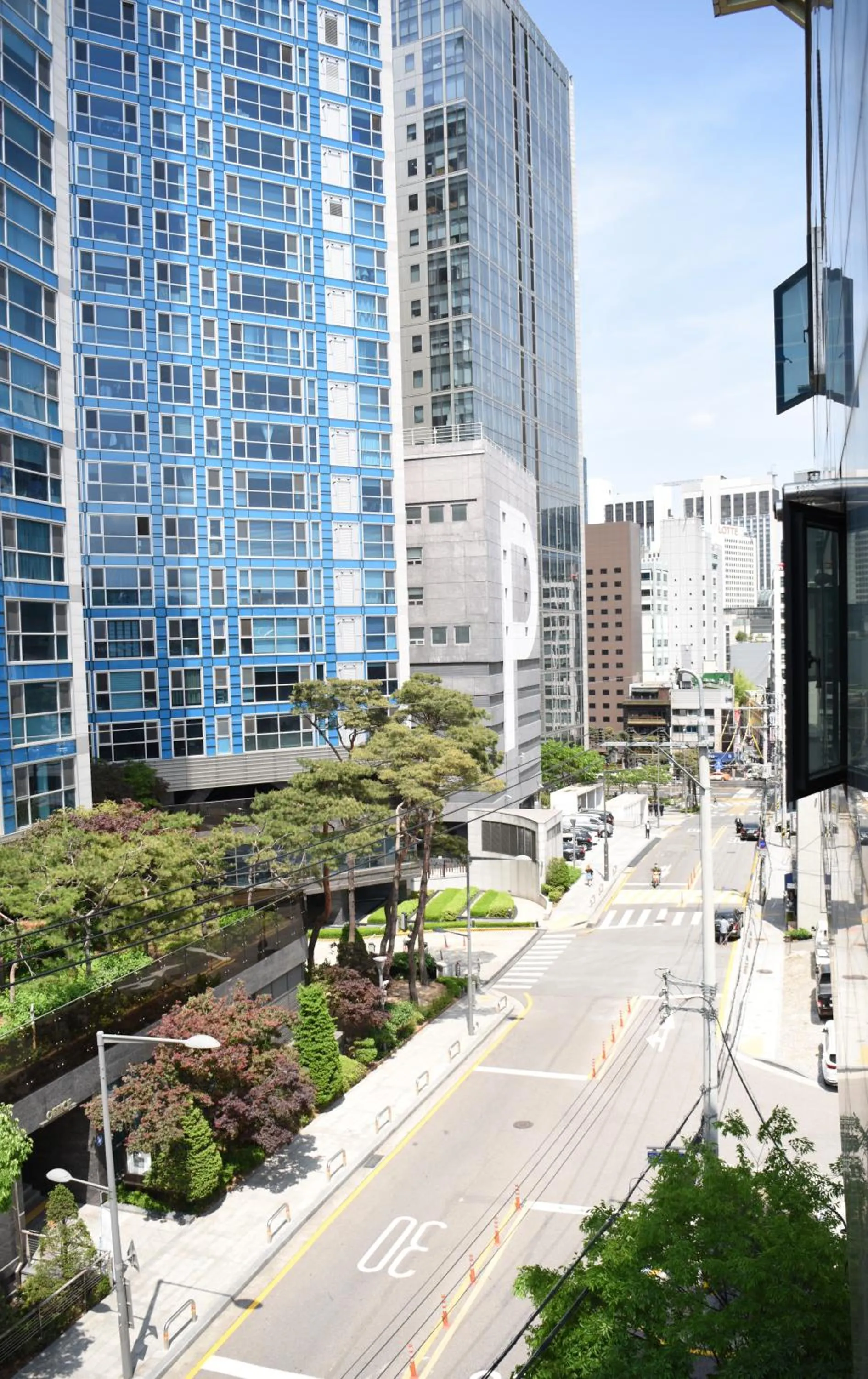 City view in Namsan Forest in Myeongdong