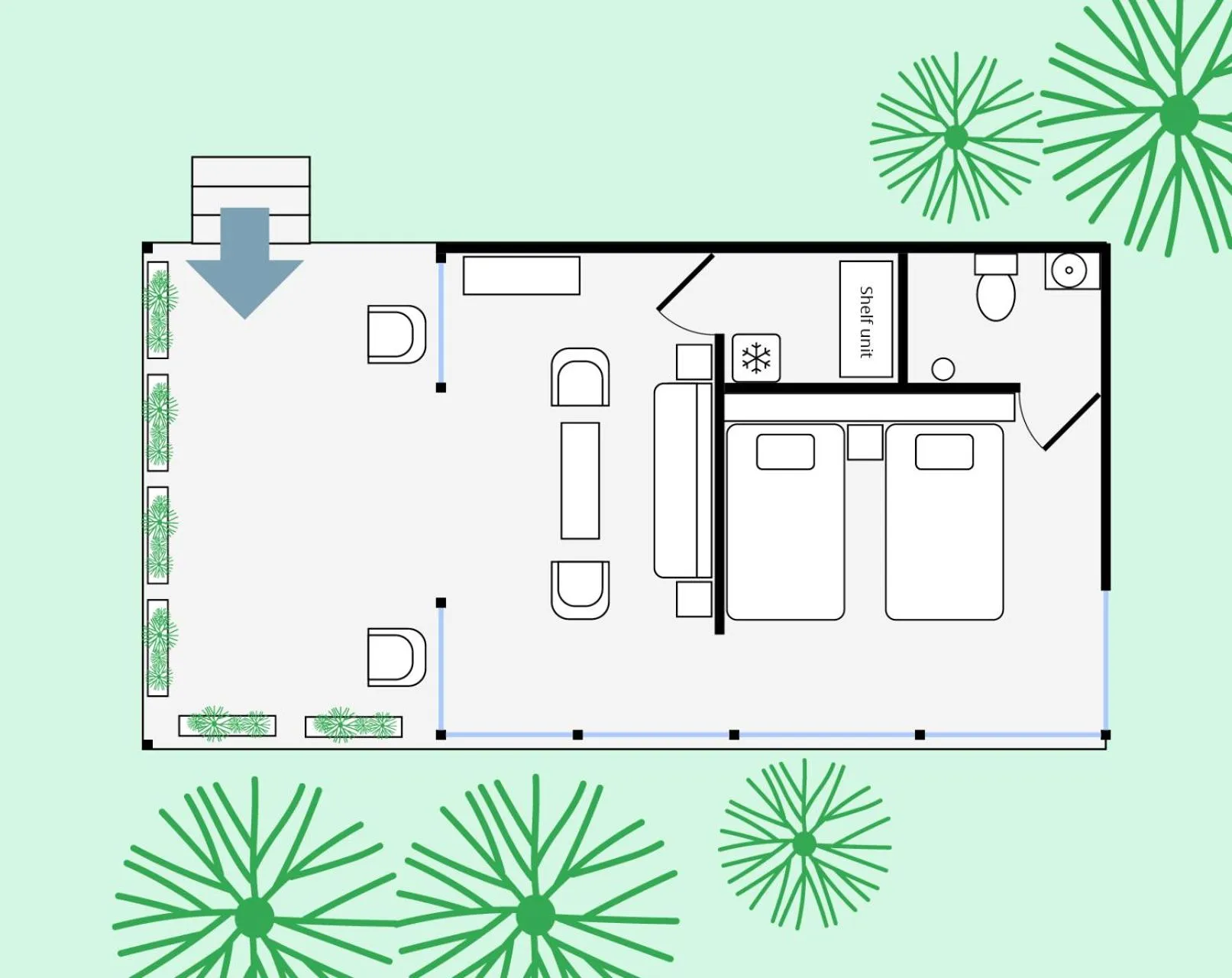 Floor plan in Thalassa Dive & Wellbeing Resort Manado