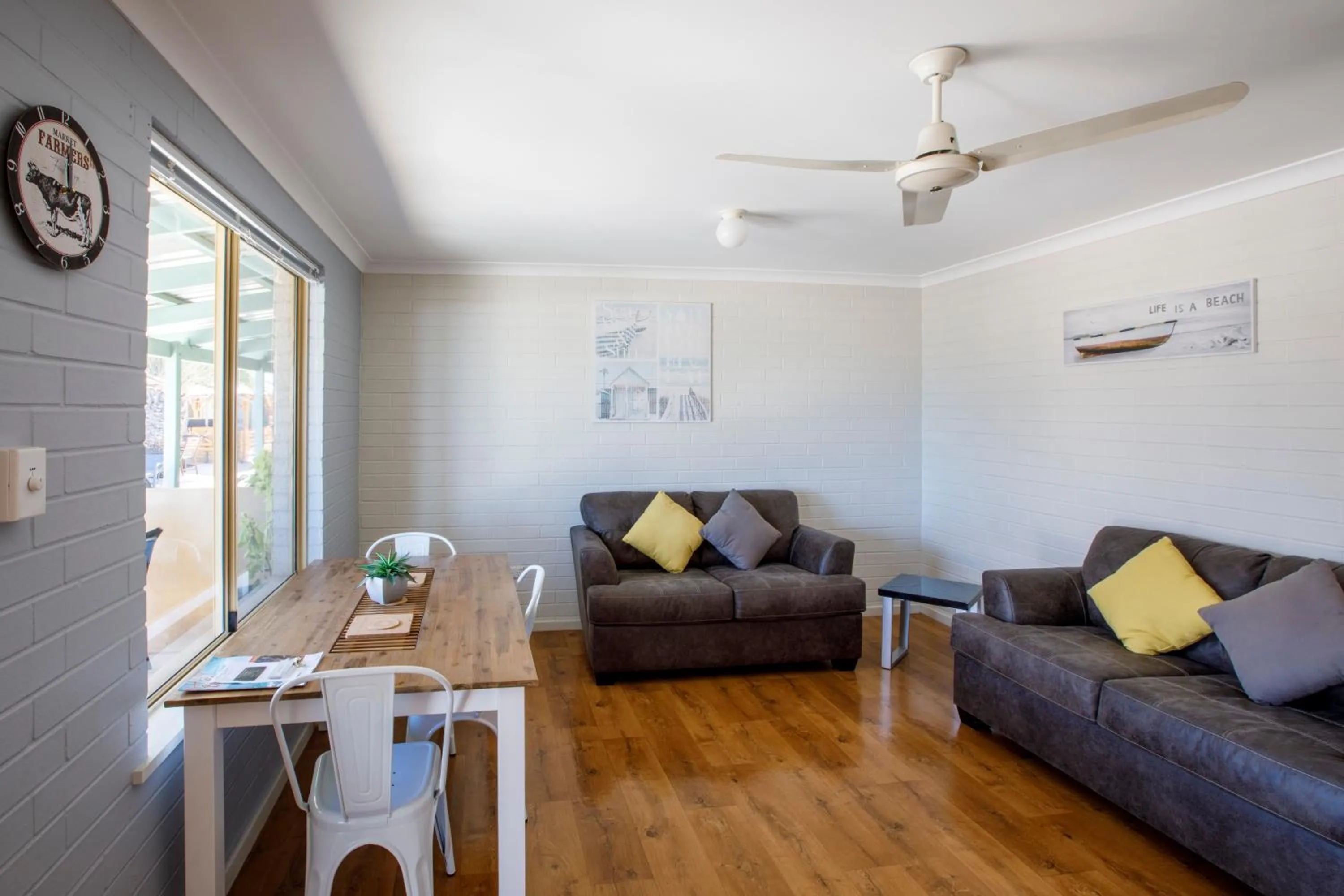 Living room in Shark Bay Seafront Apartments
