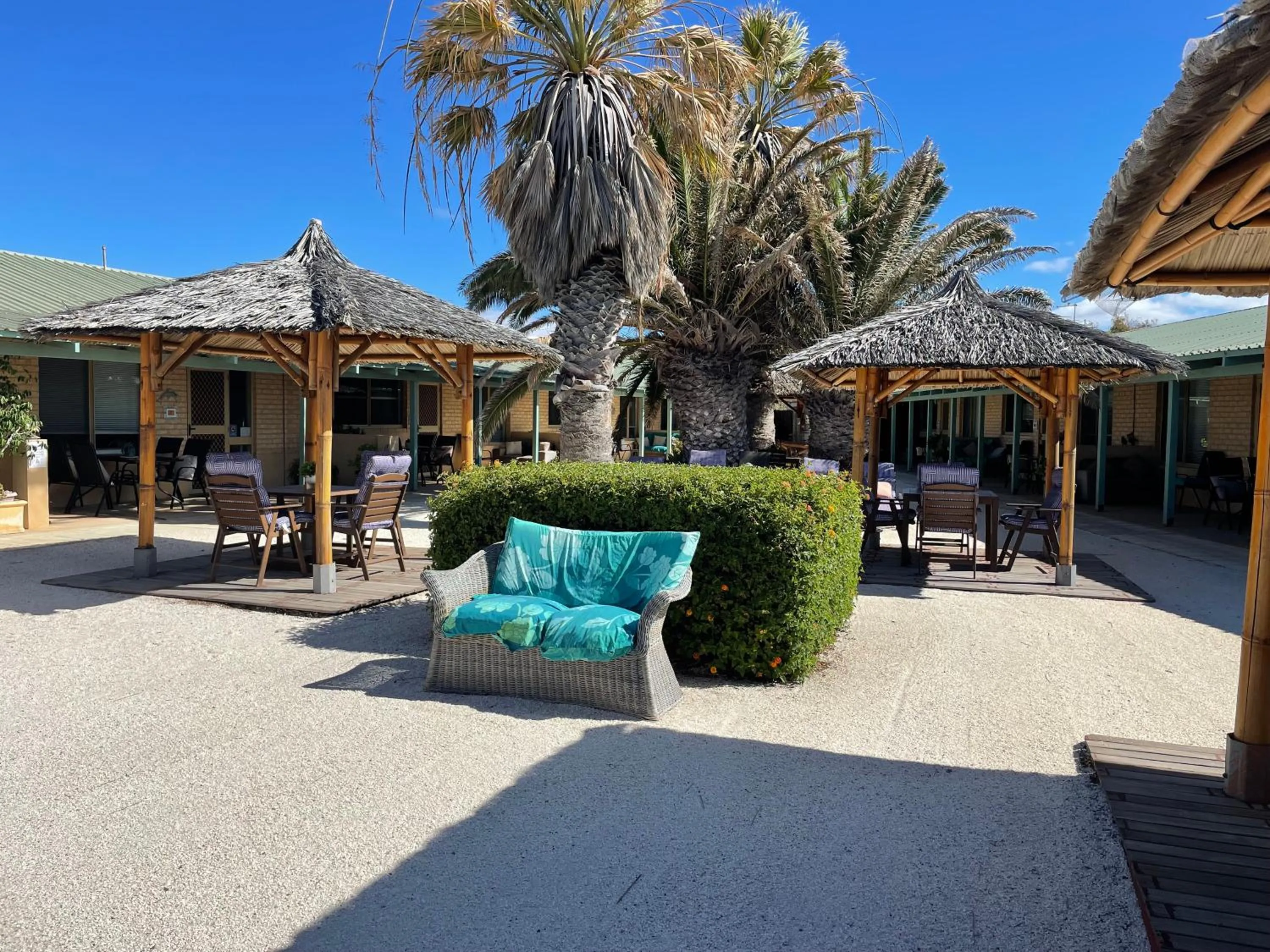 Inner courtyard view in Shark Bay Seafront Apartments