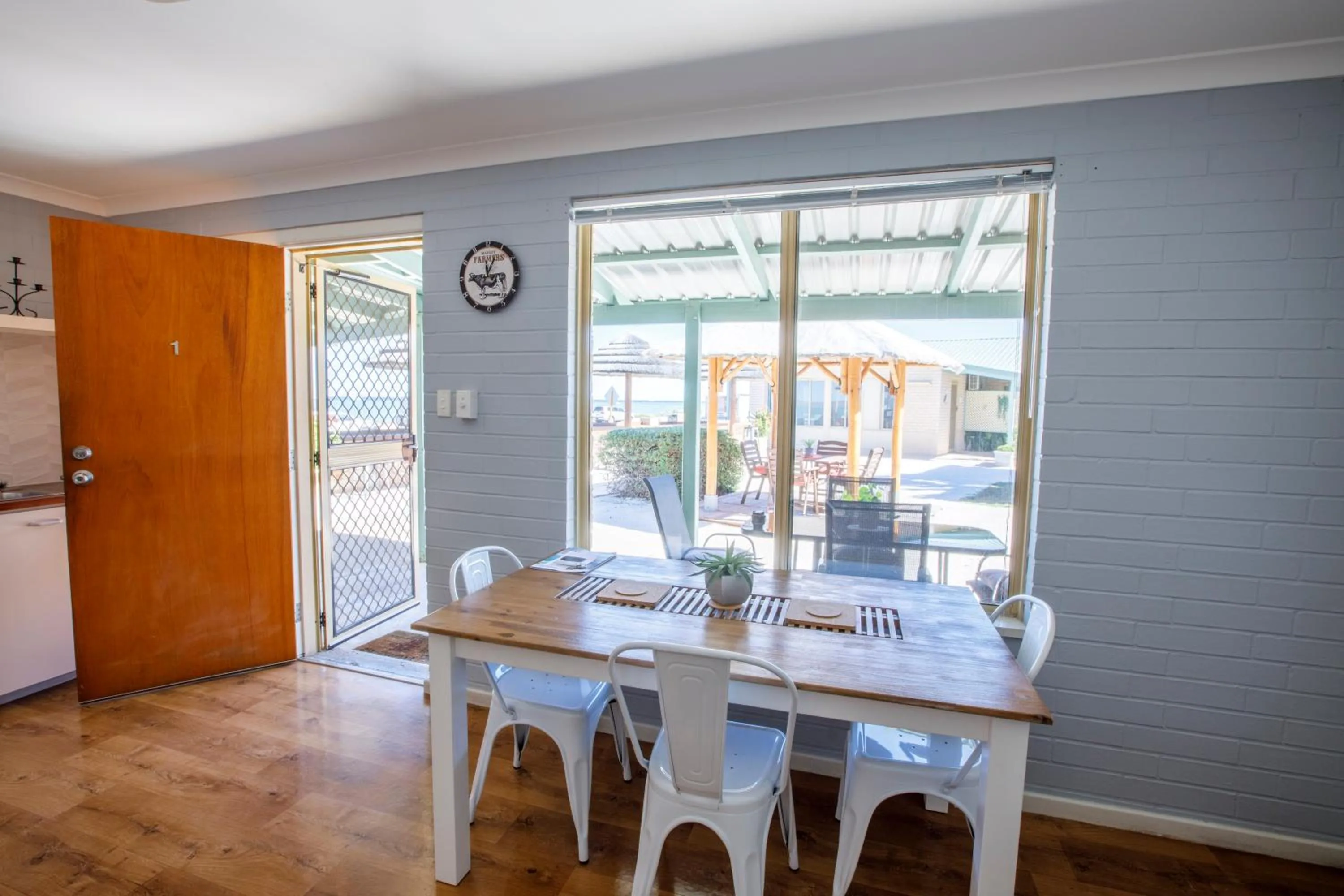Dining area in Shark Bay Seafront Apartments