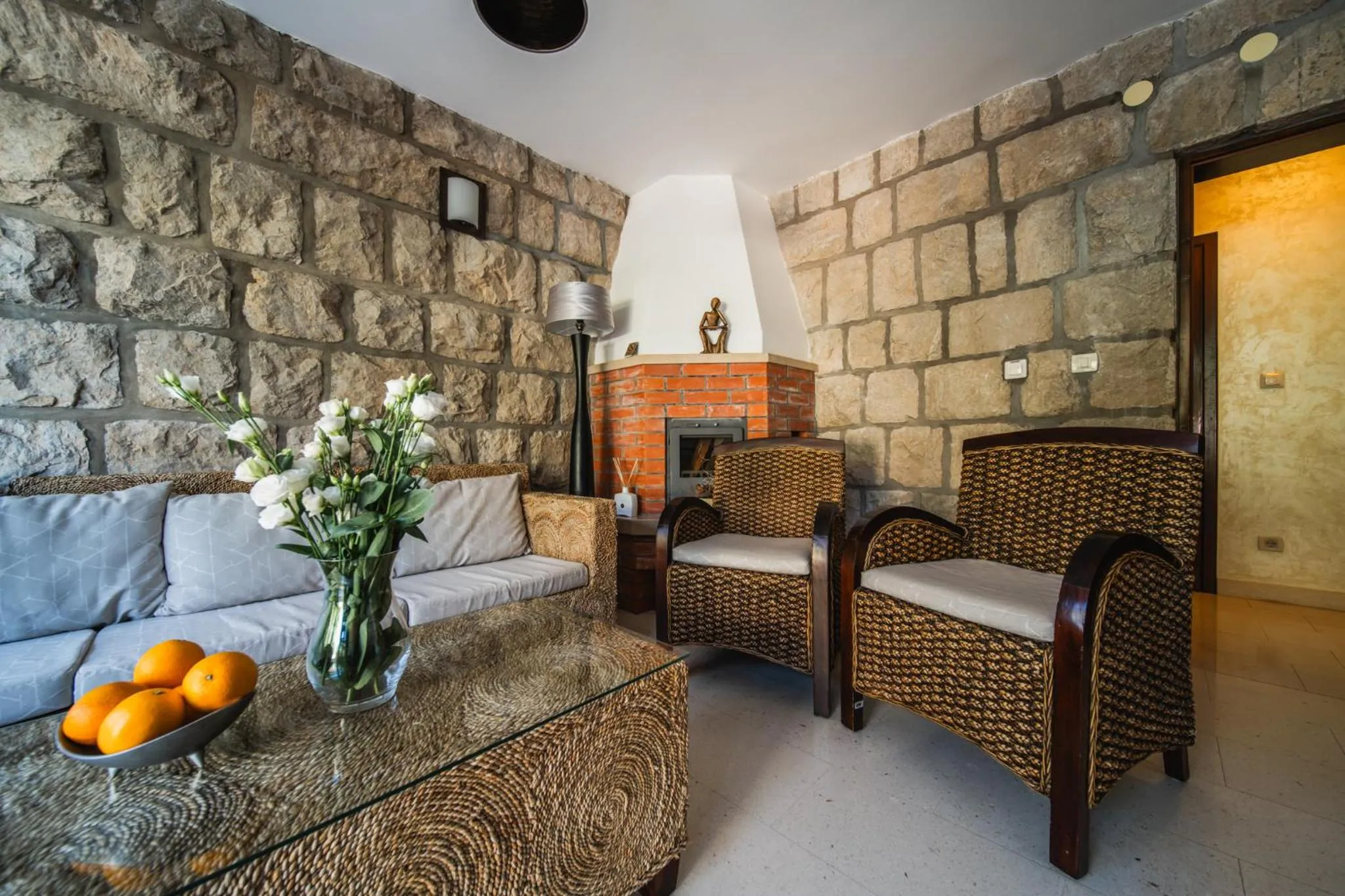 Living room in Villa Franica