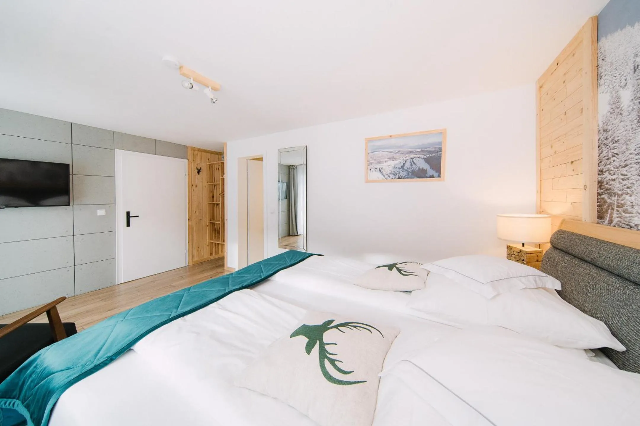 Bed in Black Forest Dream Apartments