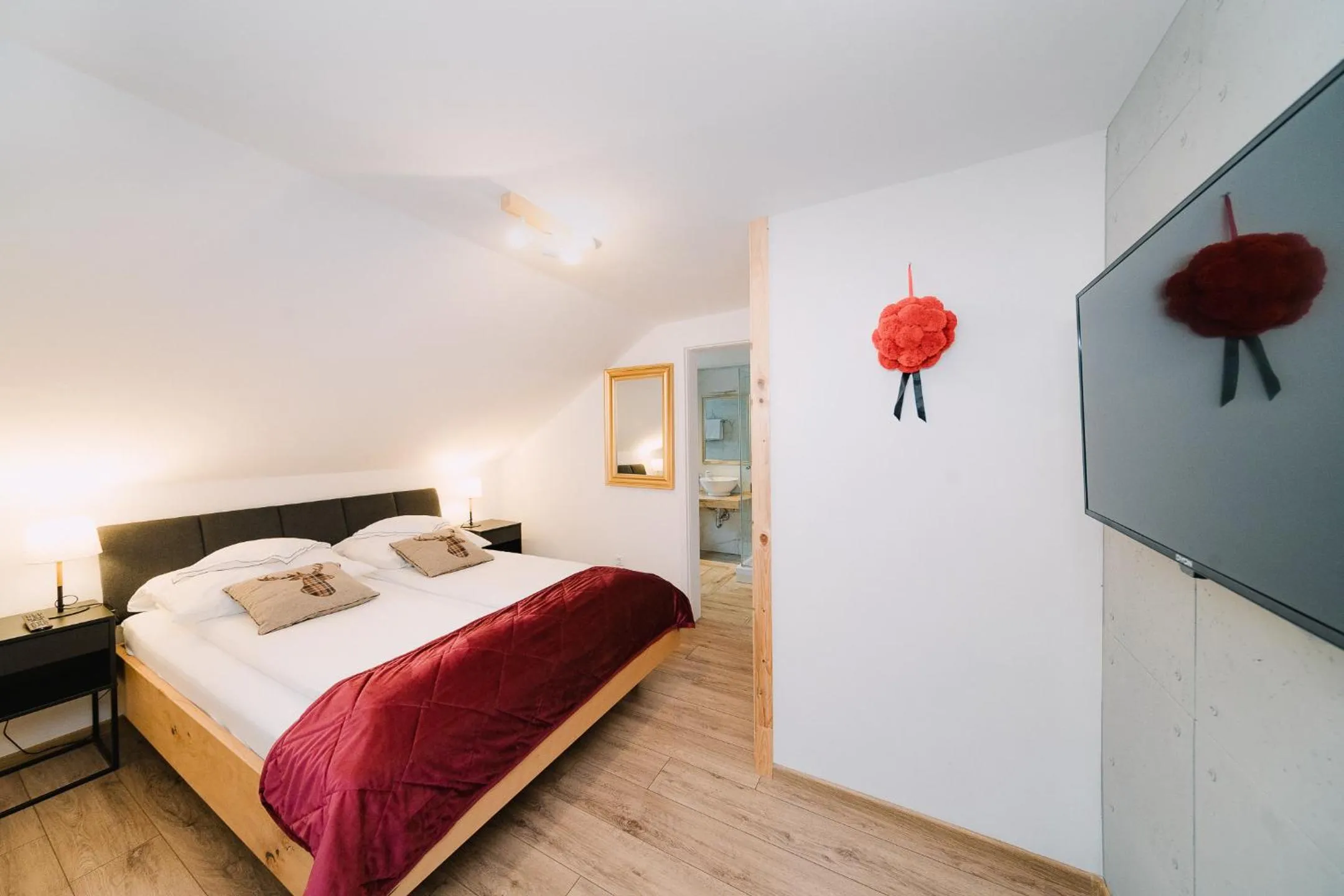 Bed in Black Forest Dream Apartments