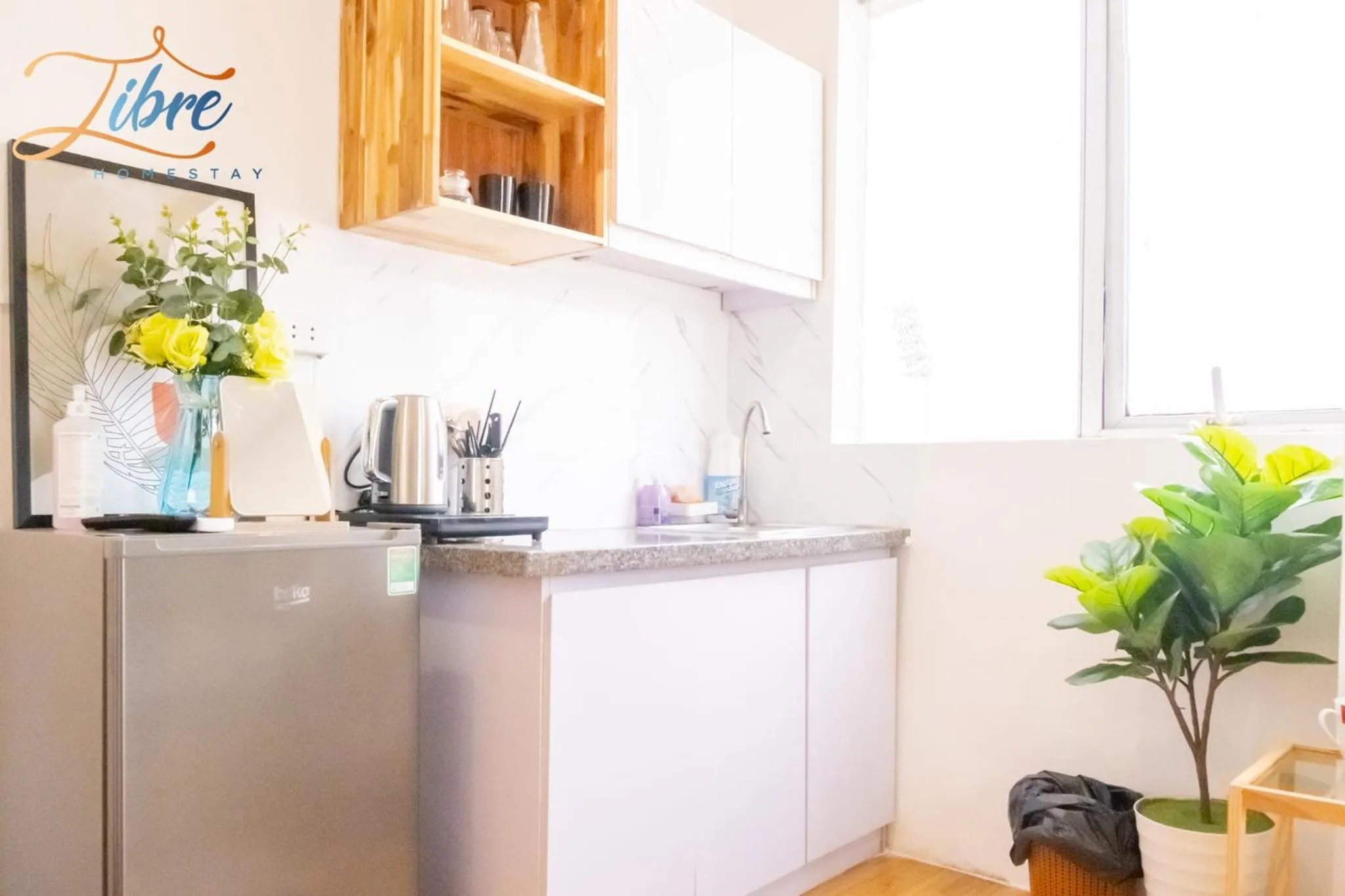 Kitchen or kitchenette in Libré Homestay