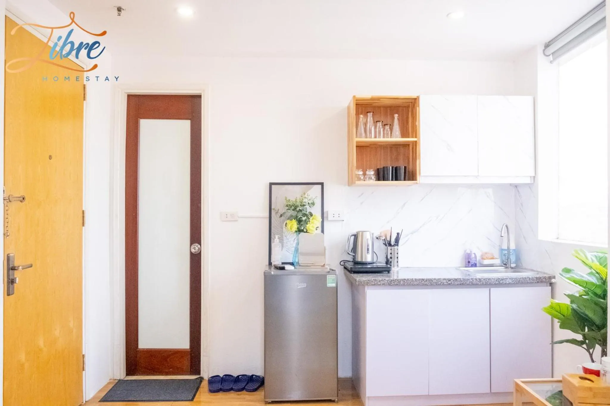 Kitchen or kitchenette in Libré Homestay