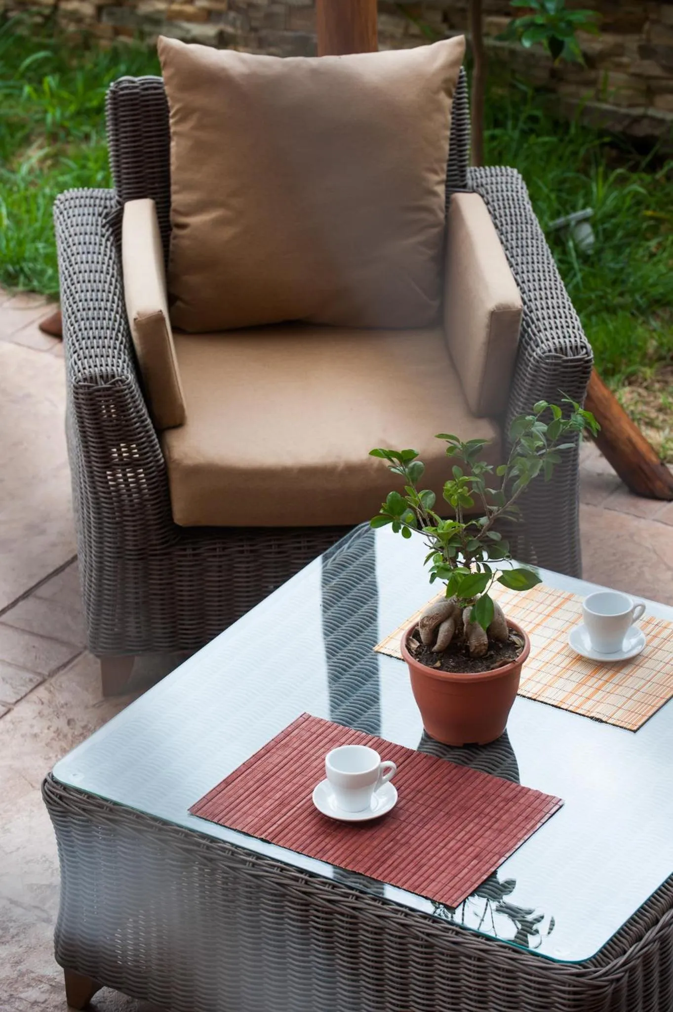 Patio in Polys Guest House