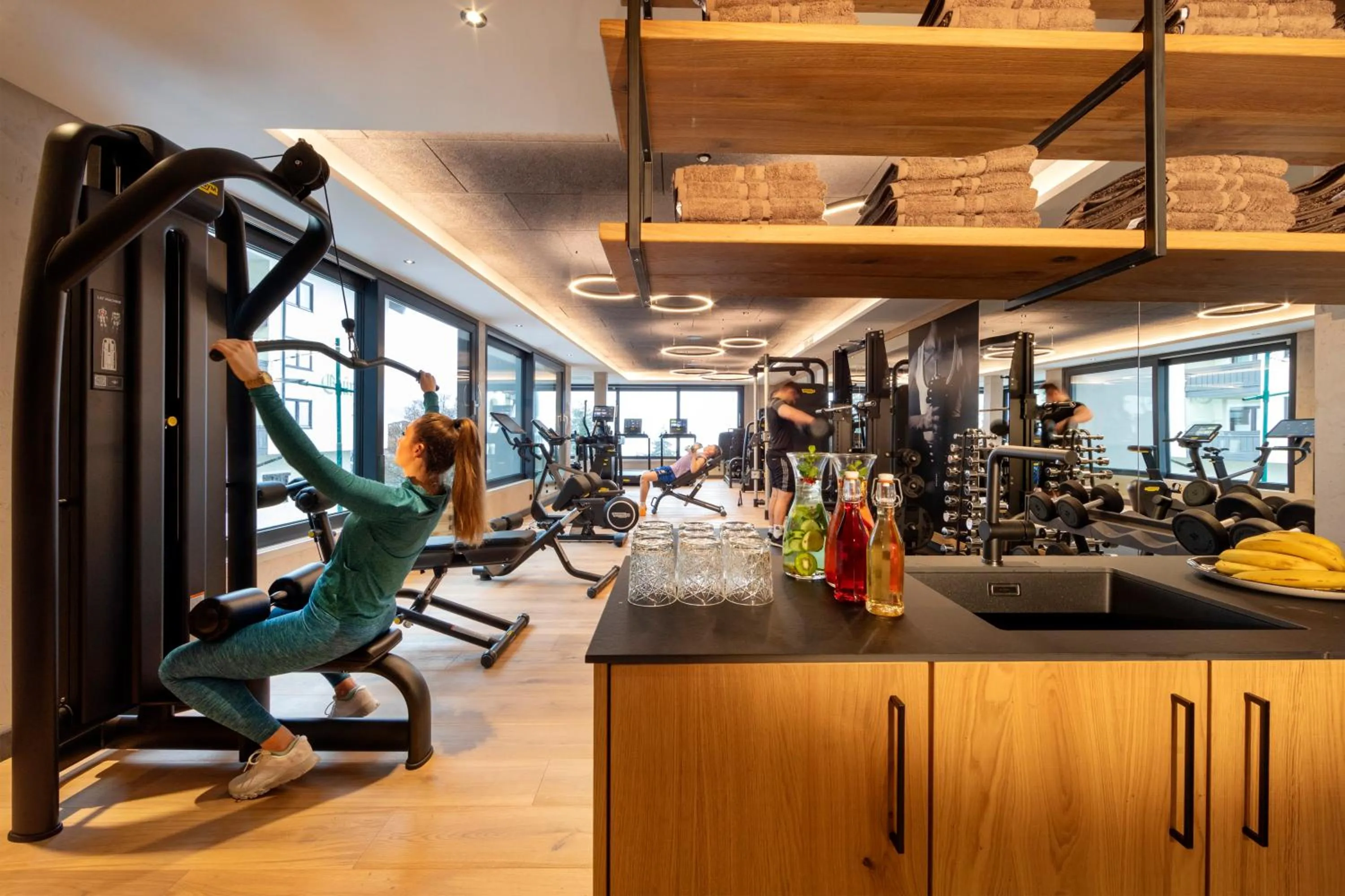 Fitness centre/facilities in Aktivhotel Alpendorf