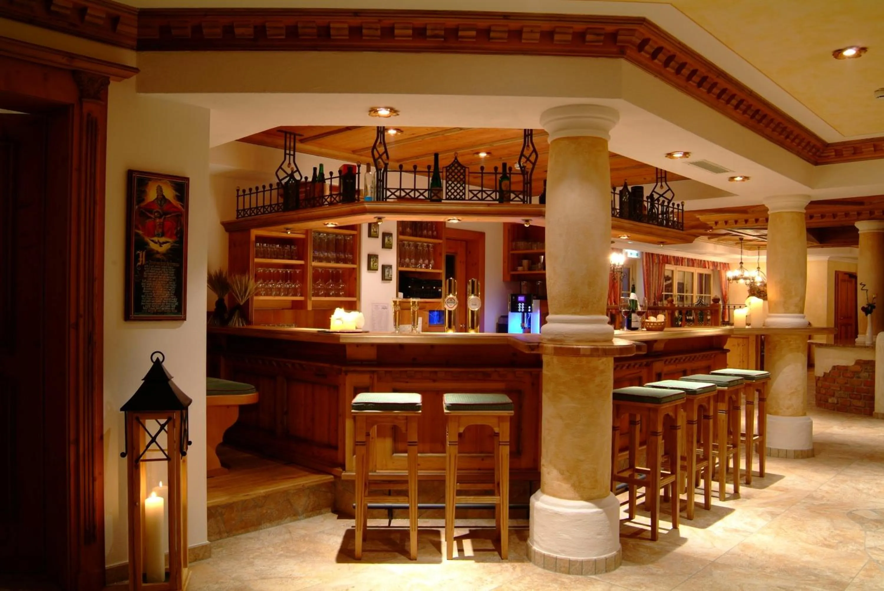 Lounge or bar in Landhaus & Appartementhaus Haussteiner
