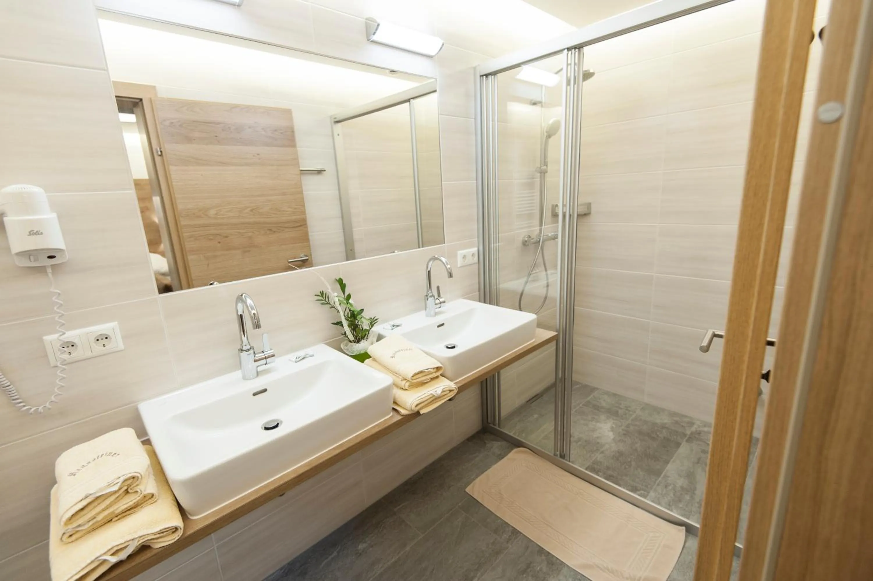 Shower in Landhaus & Appartementhaus Haussteiner