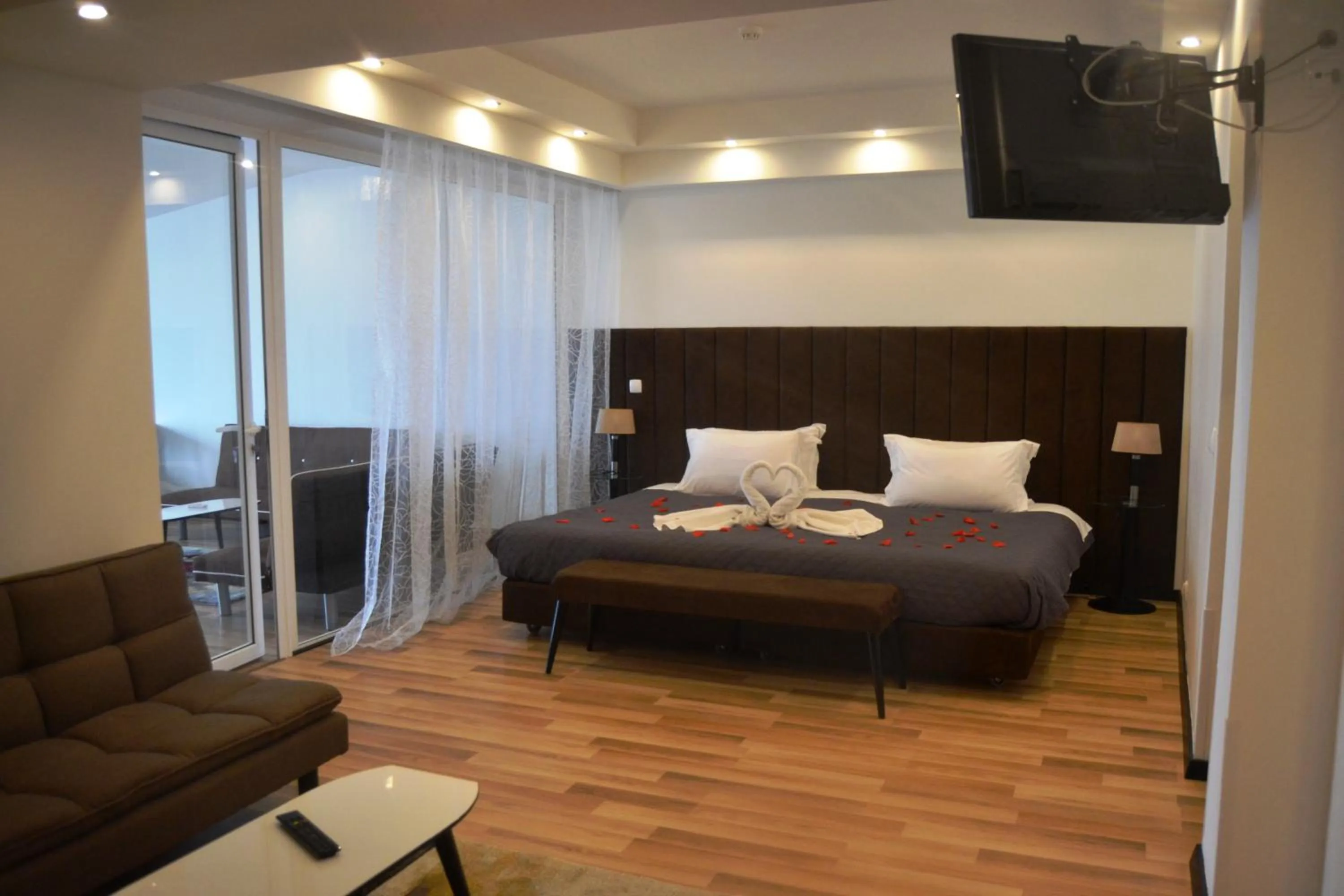 Patio, Bed in Albergaria Pedra D'Ouro