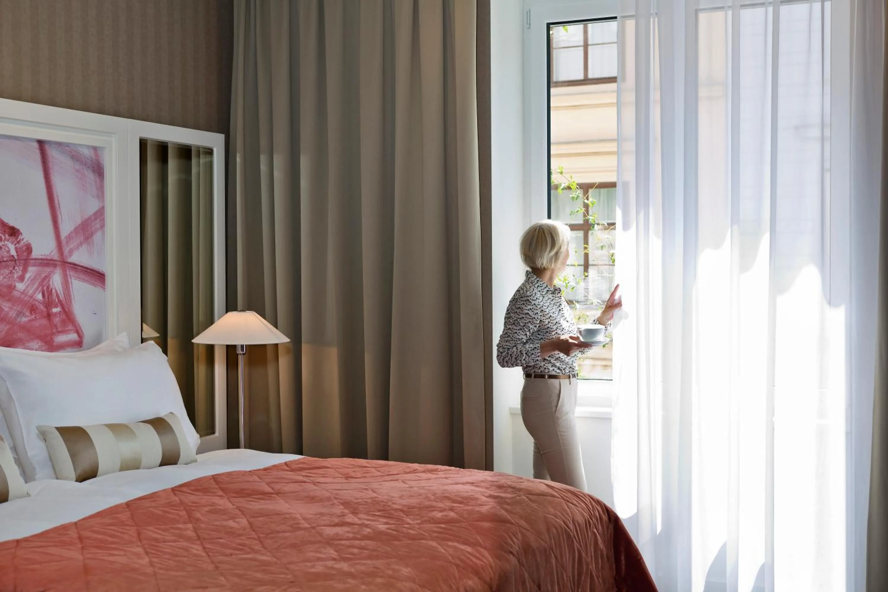 People, Bed in The Harmonie Vienna, BW Premier Collection