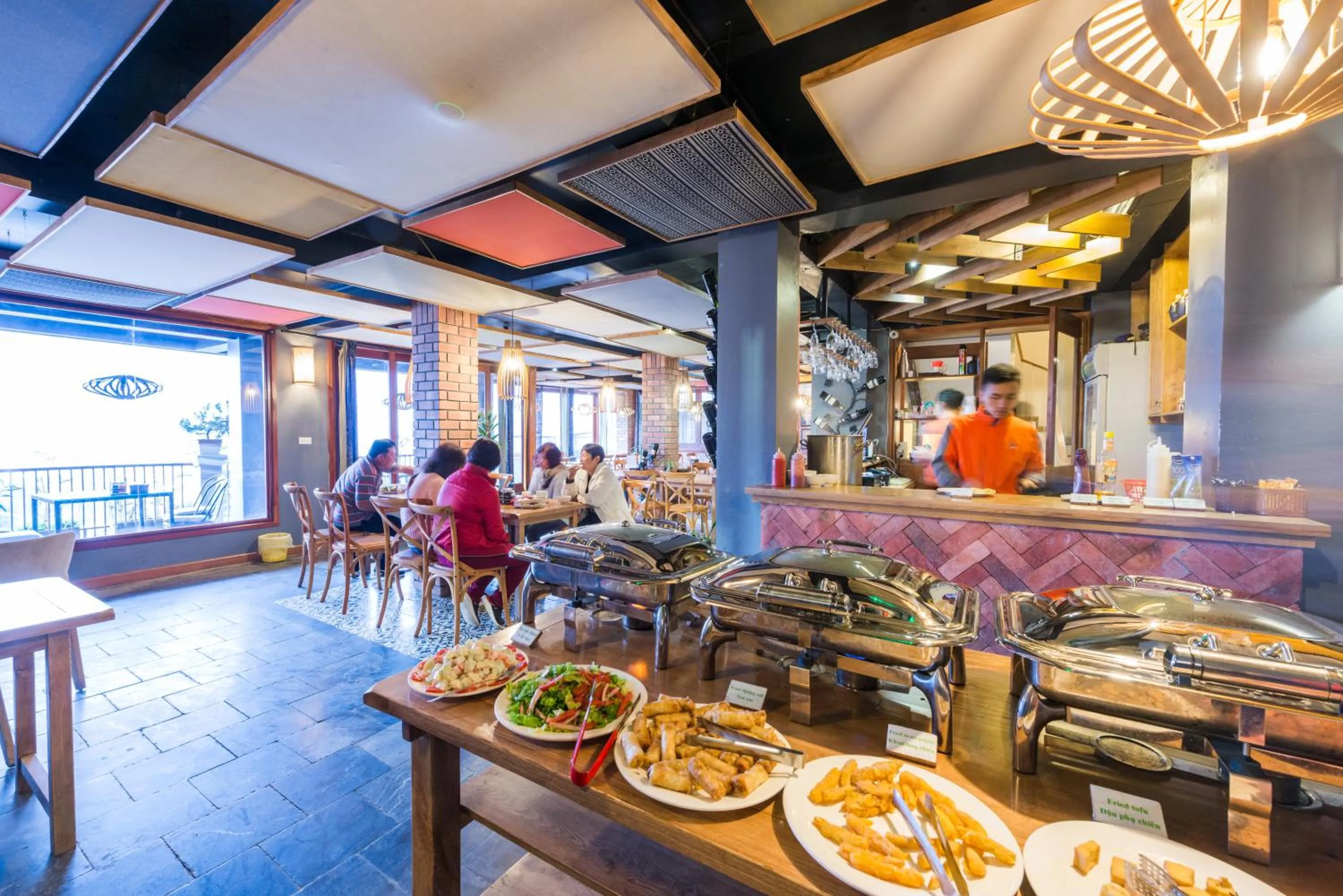 Buffet breakfast in Sapa Panorama Hotel