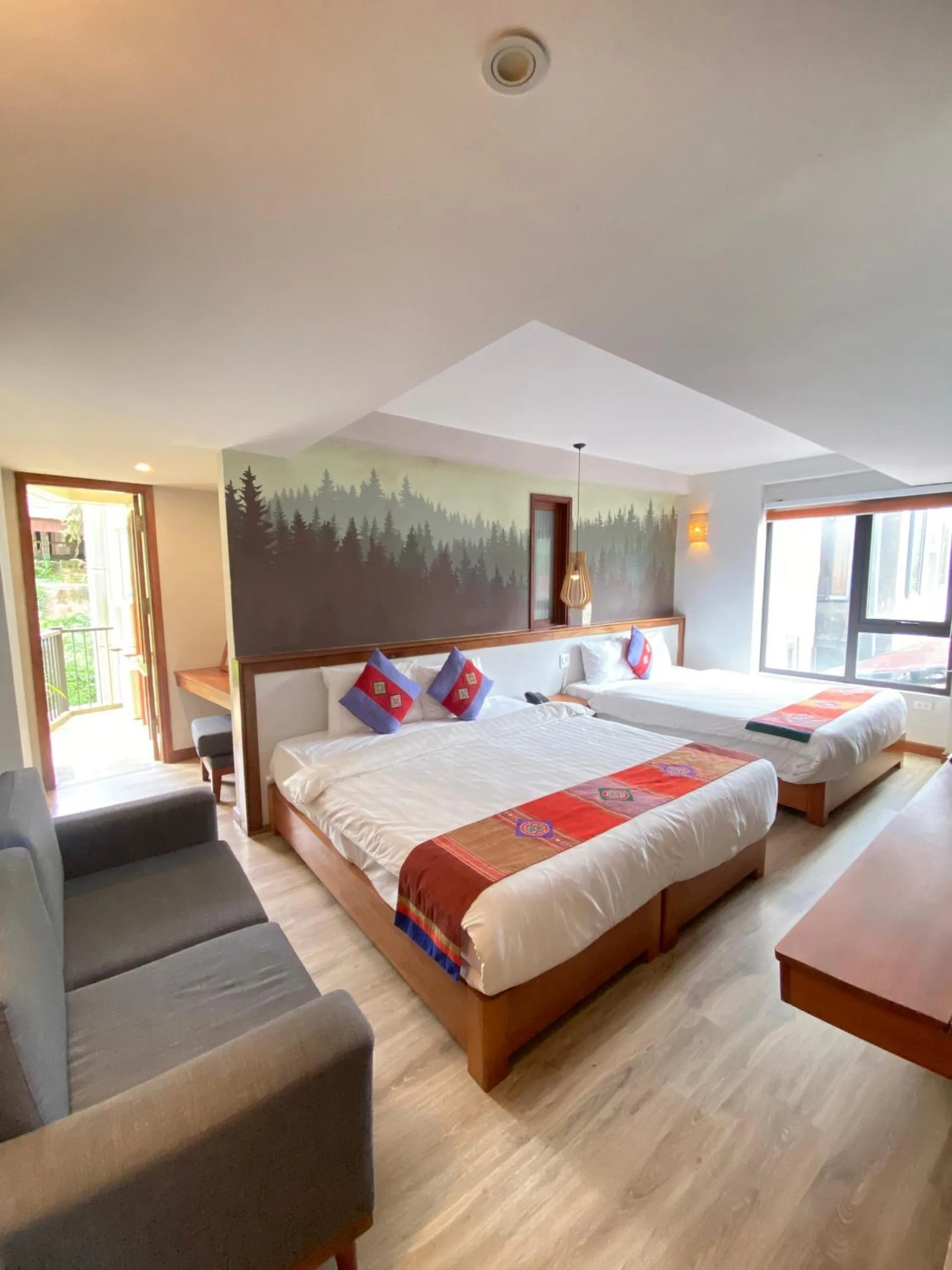 Bed in Sapa Panorama Hotel