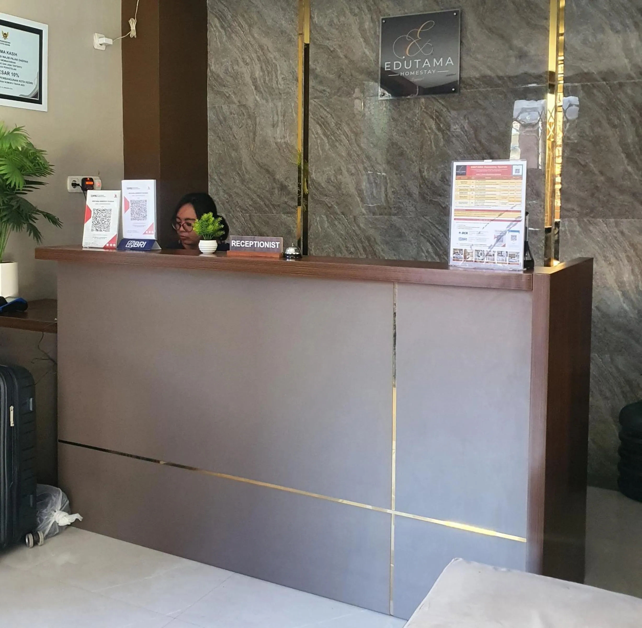Lobby or reception in EDUTAMA Homestay Syariah