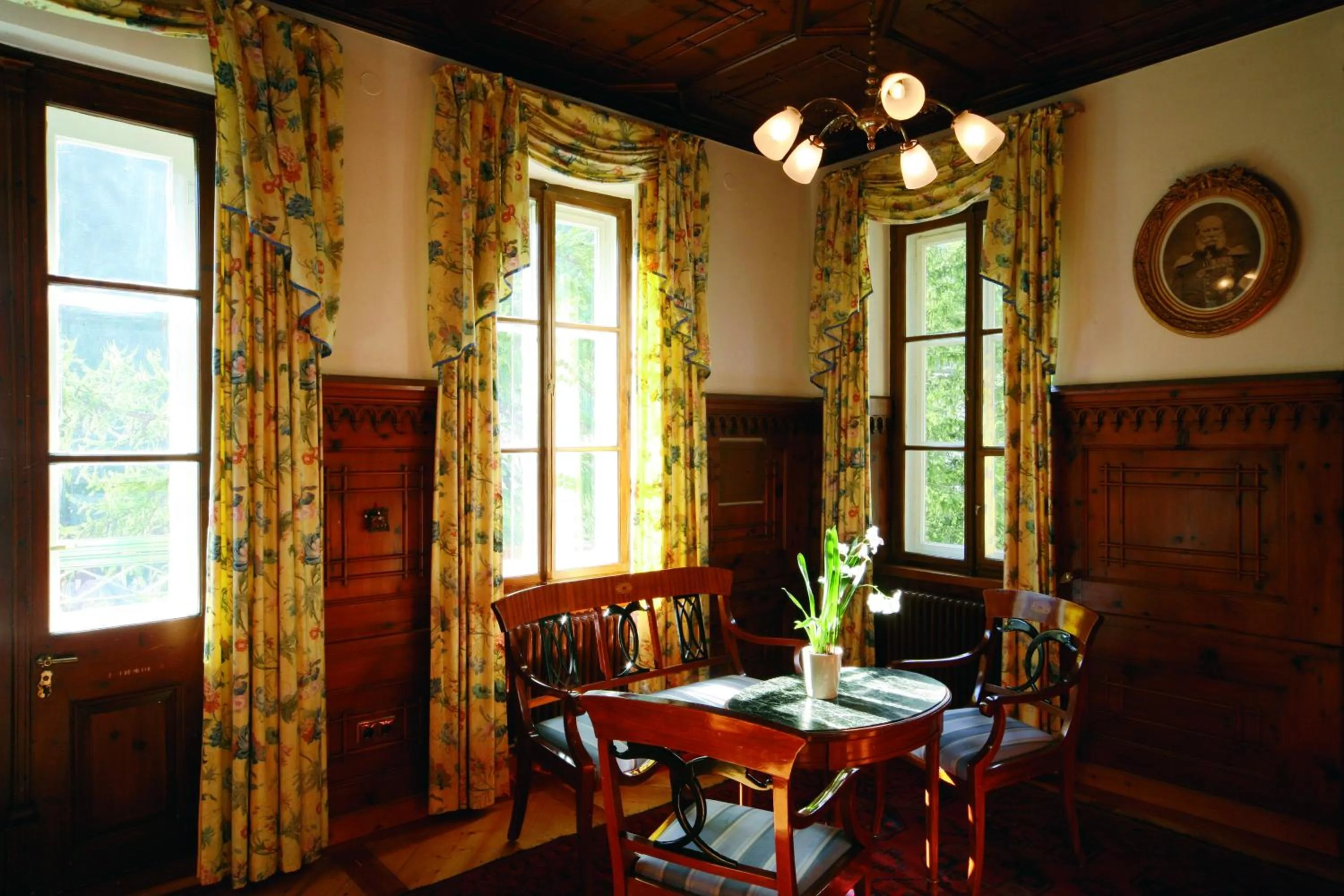 Decorative detail in Villa Solitude