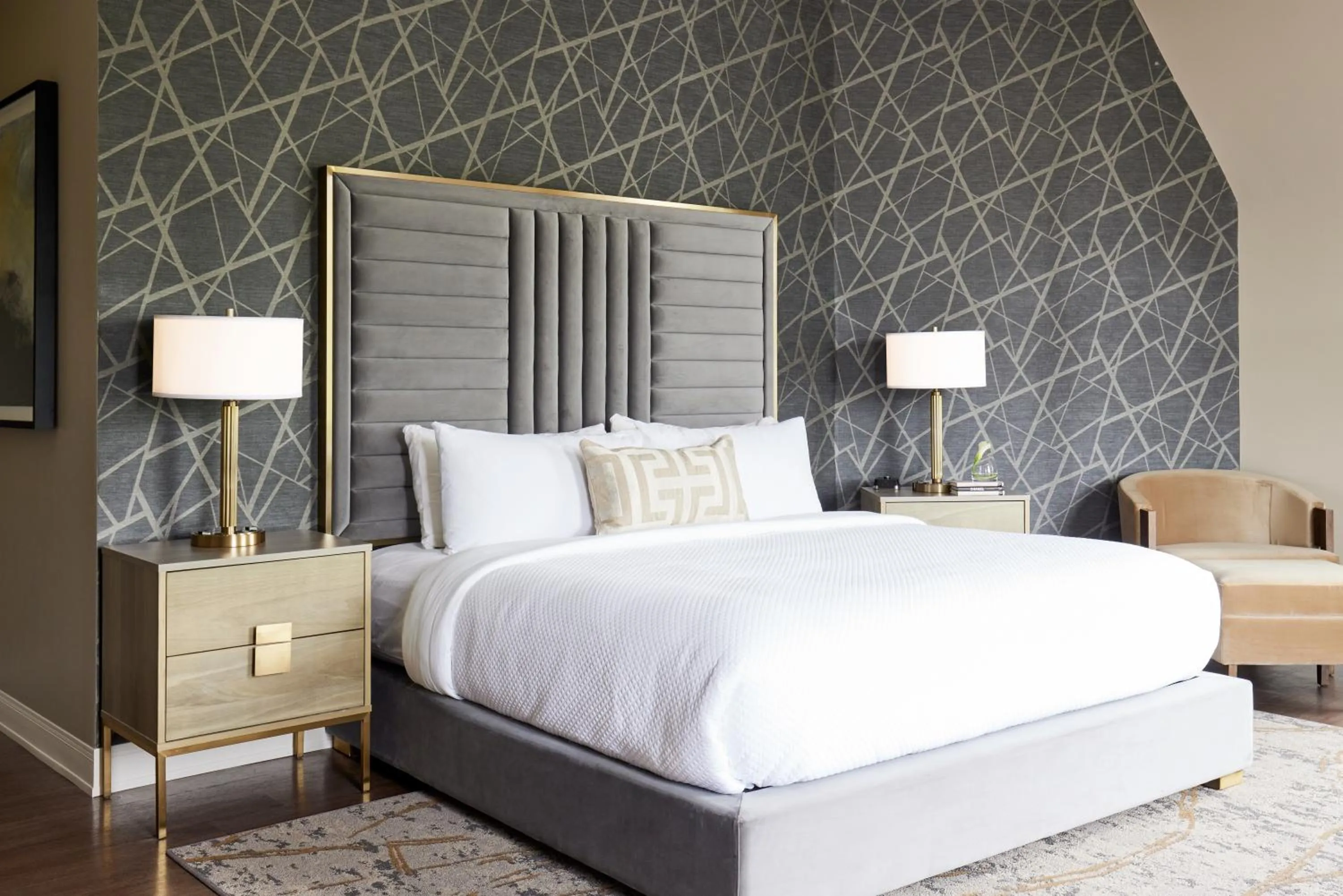 Bedroom, Bed in The Chateau Grande Hotel