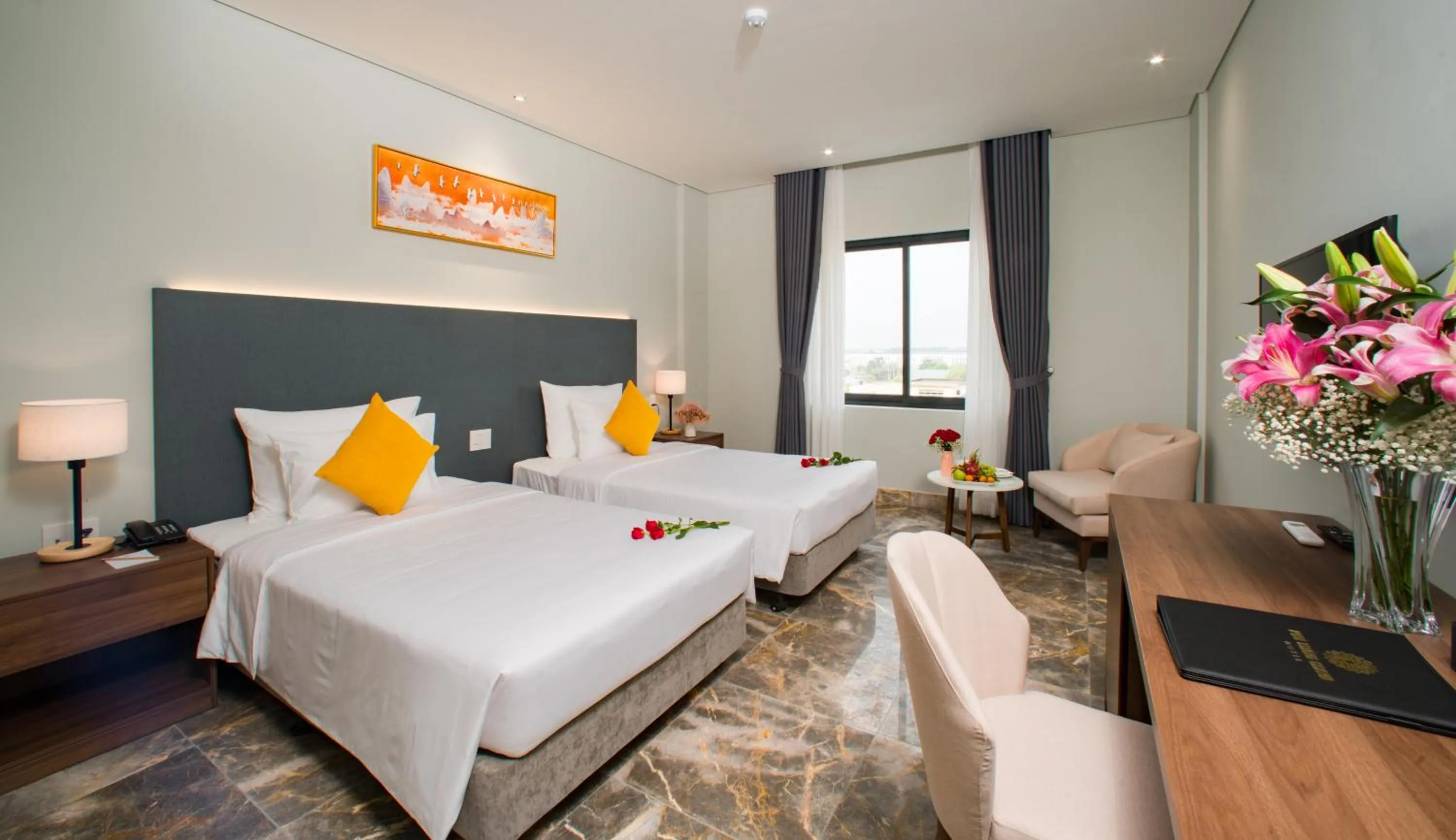 Bedroom, Bed in PHU THANG GRAND HOTEL