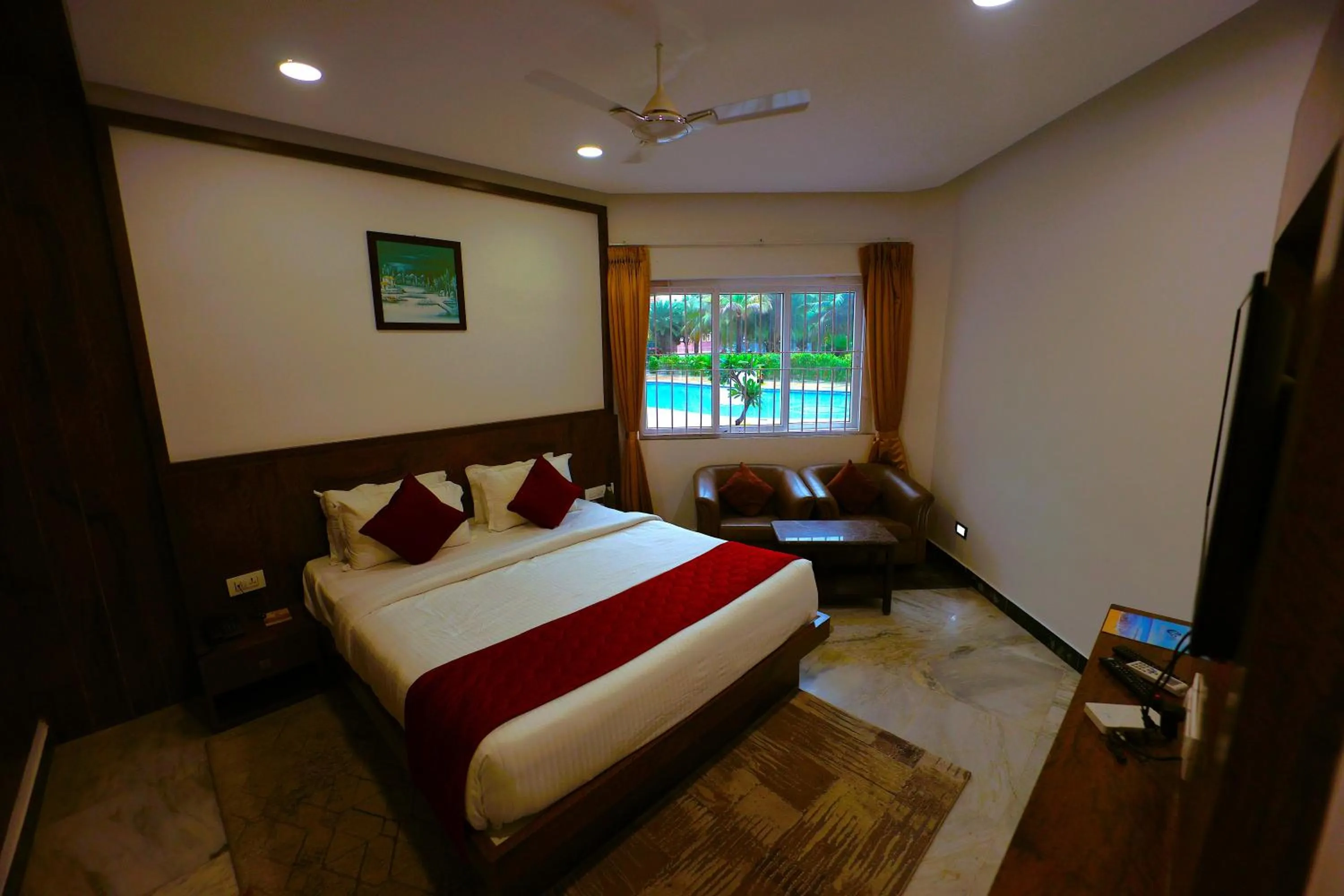 Bedroom, Bed in coral beach resort