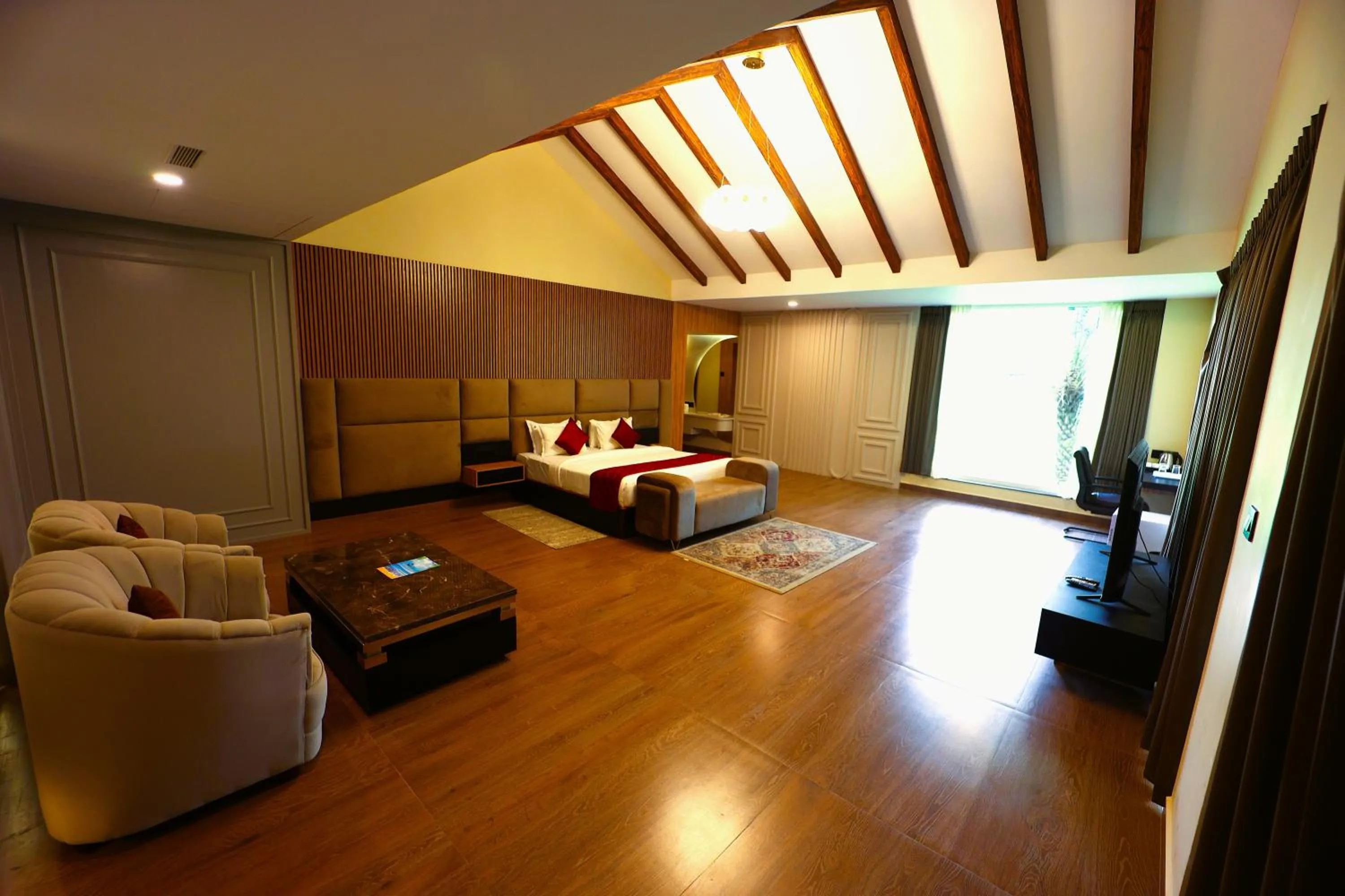 Bed in coral beach resort